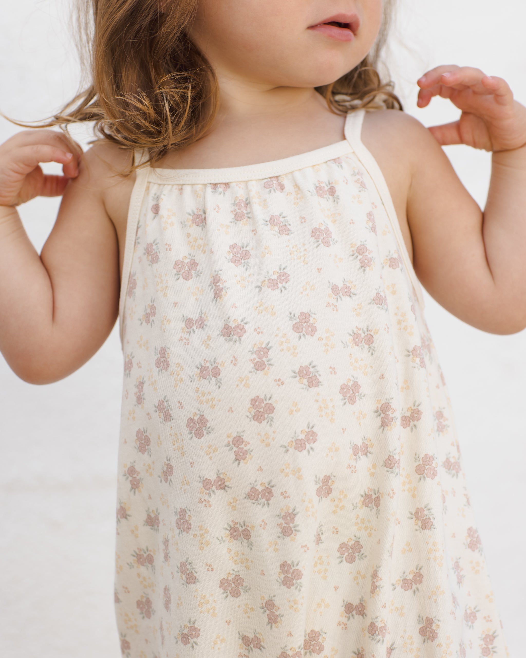 Smocked Jumpsuit Flower Field - Rylee + Cru | Kids Clothes | Trendy Baby Clothes | Modern Infant Outfits |