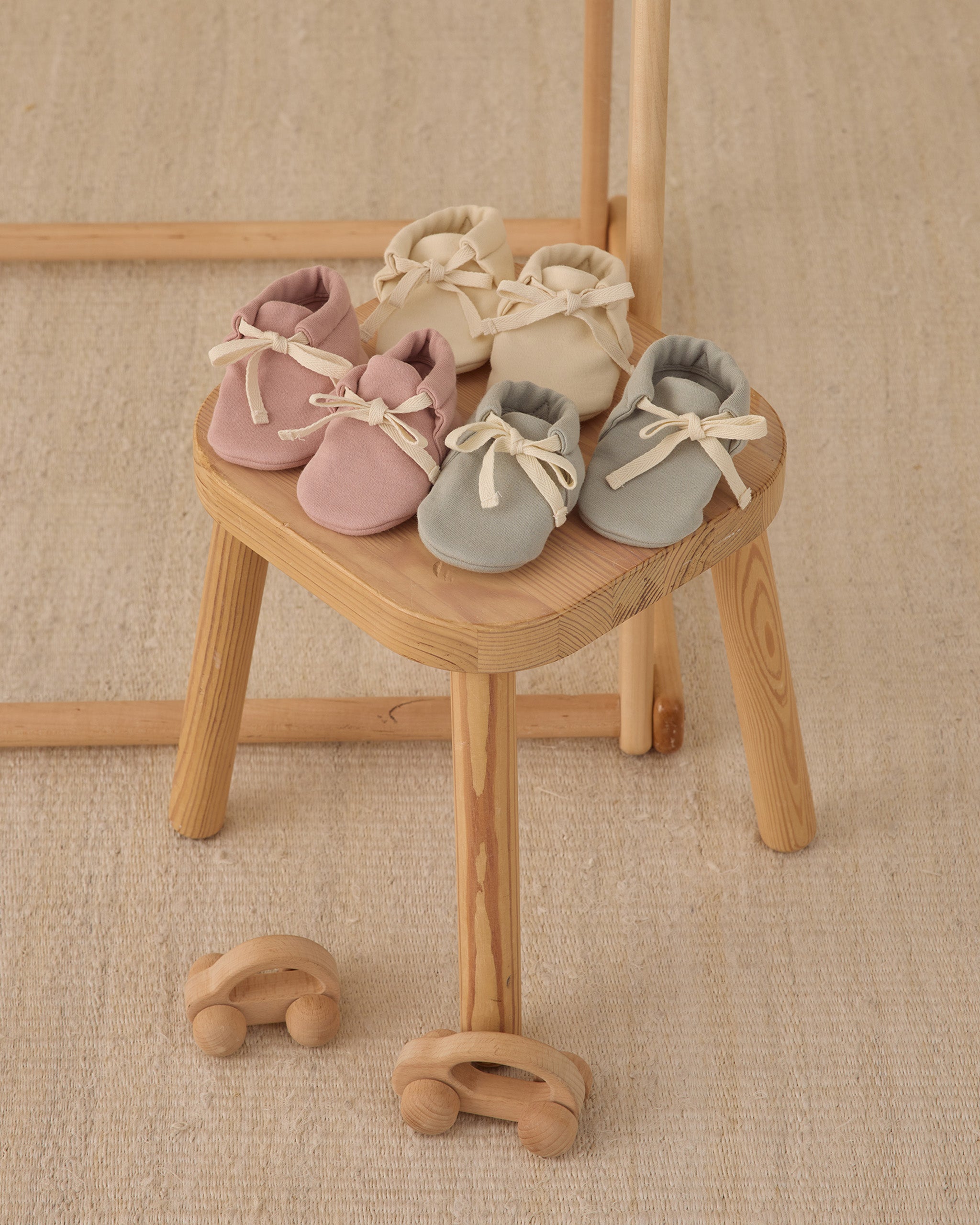 Baby Booties Natural - Rylee + Cru | Kids Clothes | Trendy Baby Clothes | Modern Infant Outfits |