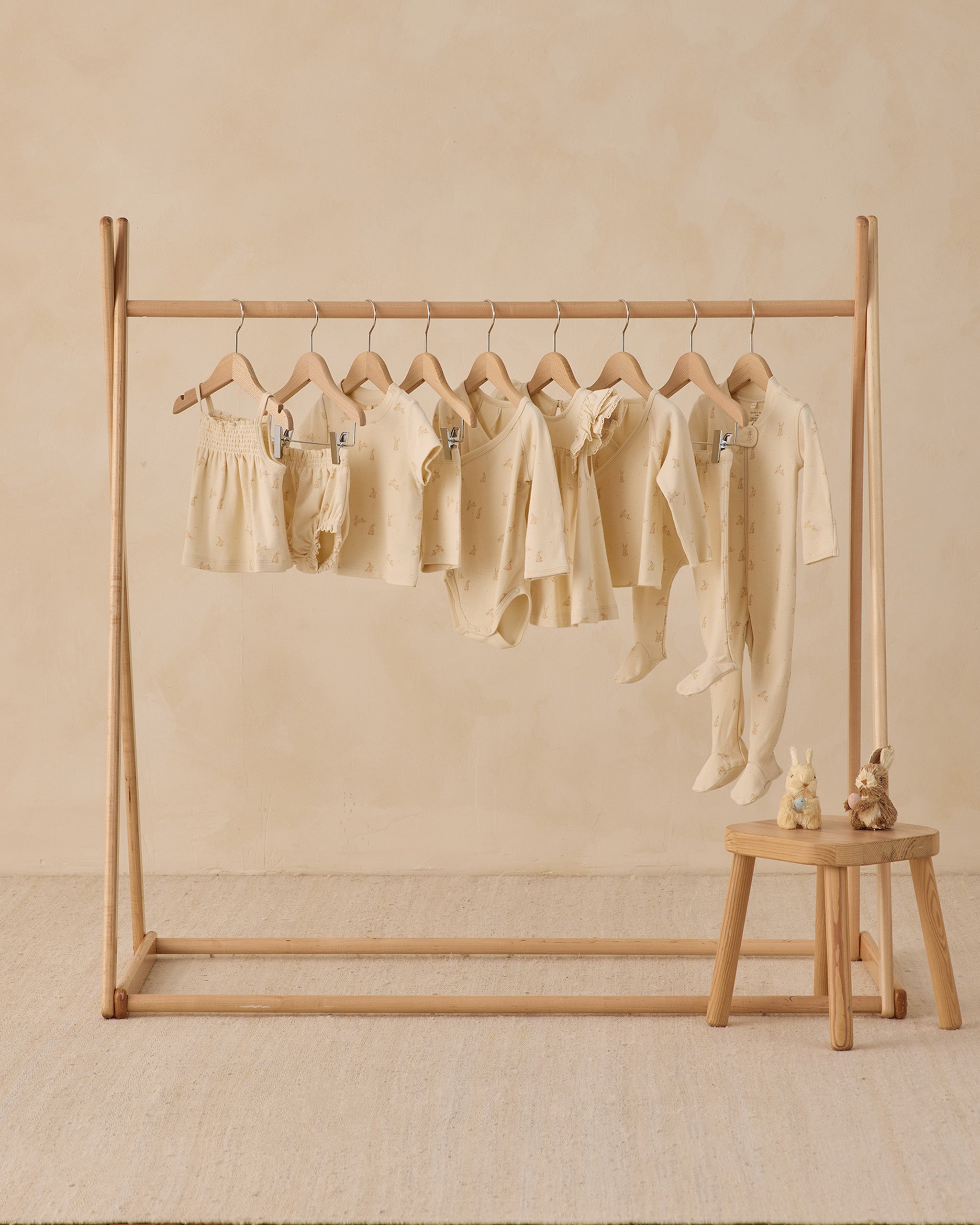 Wrap Top + Footed Pant Set Bunnies - Rylee + Cru | Kids Clothes | Trendy Baby Clothes | Modern Infant Outfits |