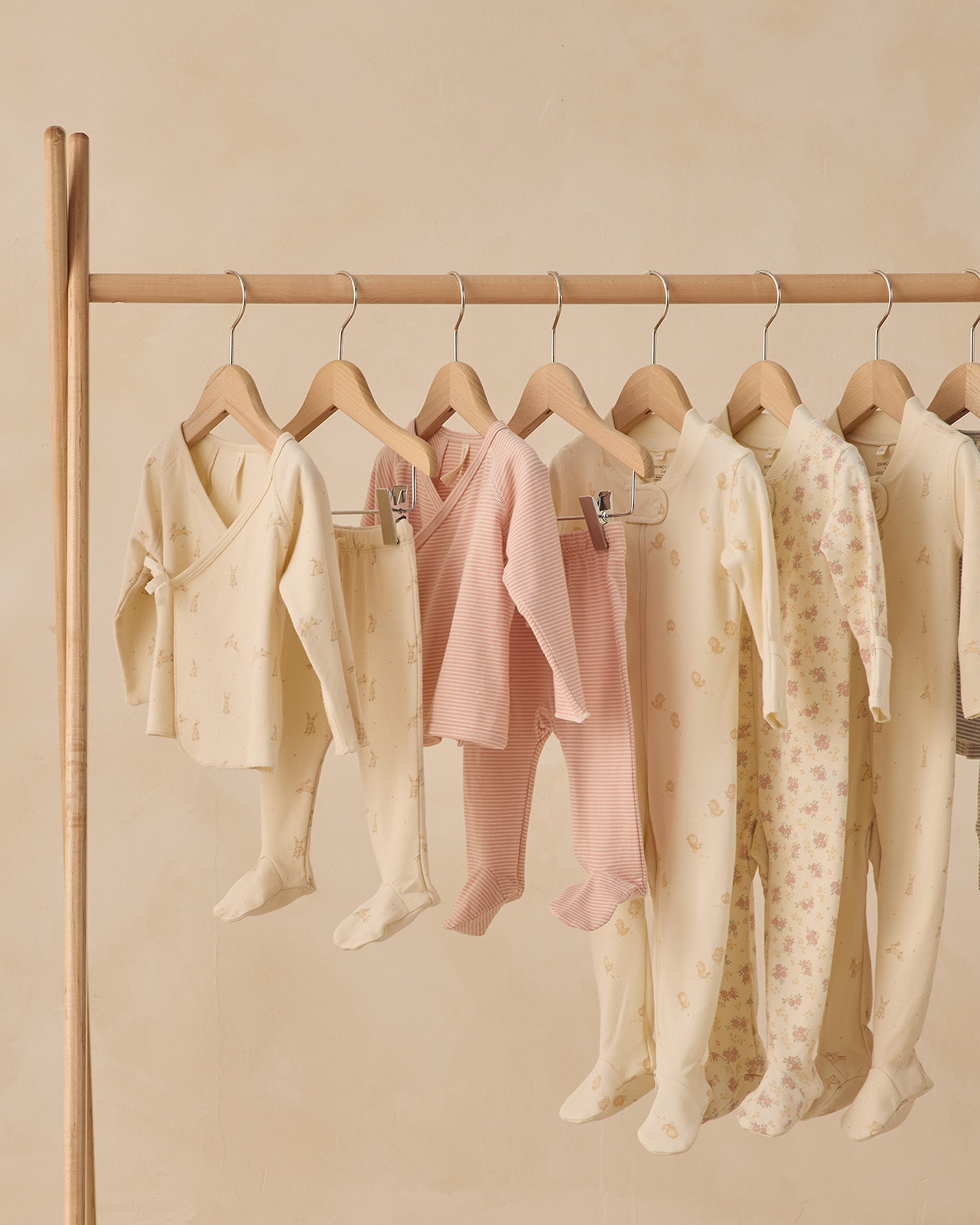 Zip Long Sleeve Sleeper Footie Bunnies - Rylee + Cru | Kids Clothes | Trendy Baby Clothes | Modern Infant Outfits |