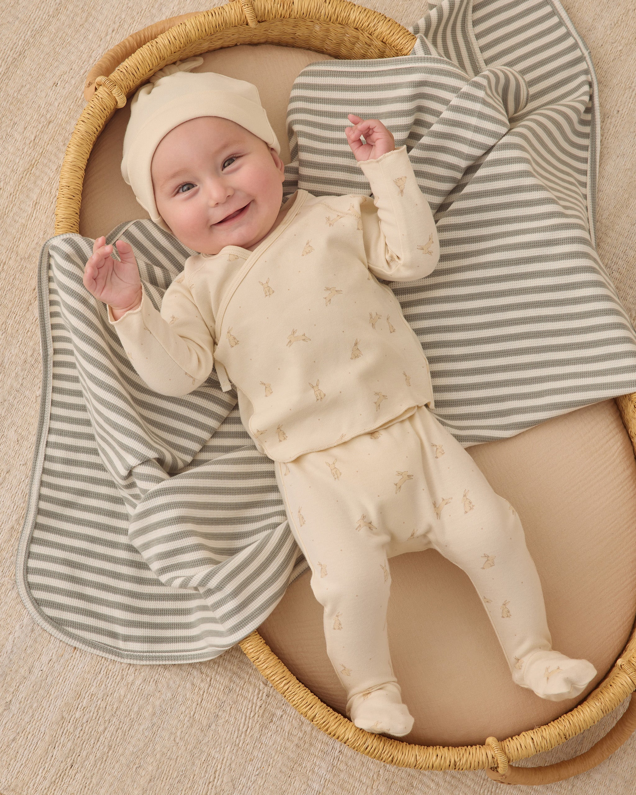 Knotted Baby Hat Natural - Rylee + Cru | Kids Clothes | Trendy Baby Clothes | Modern Infant Outfits |