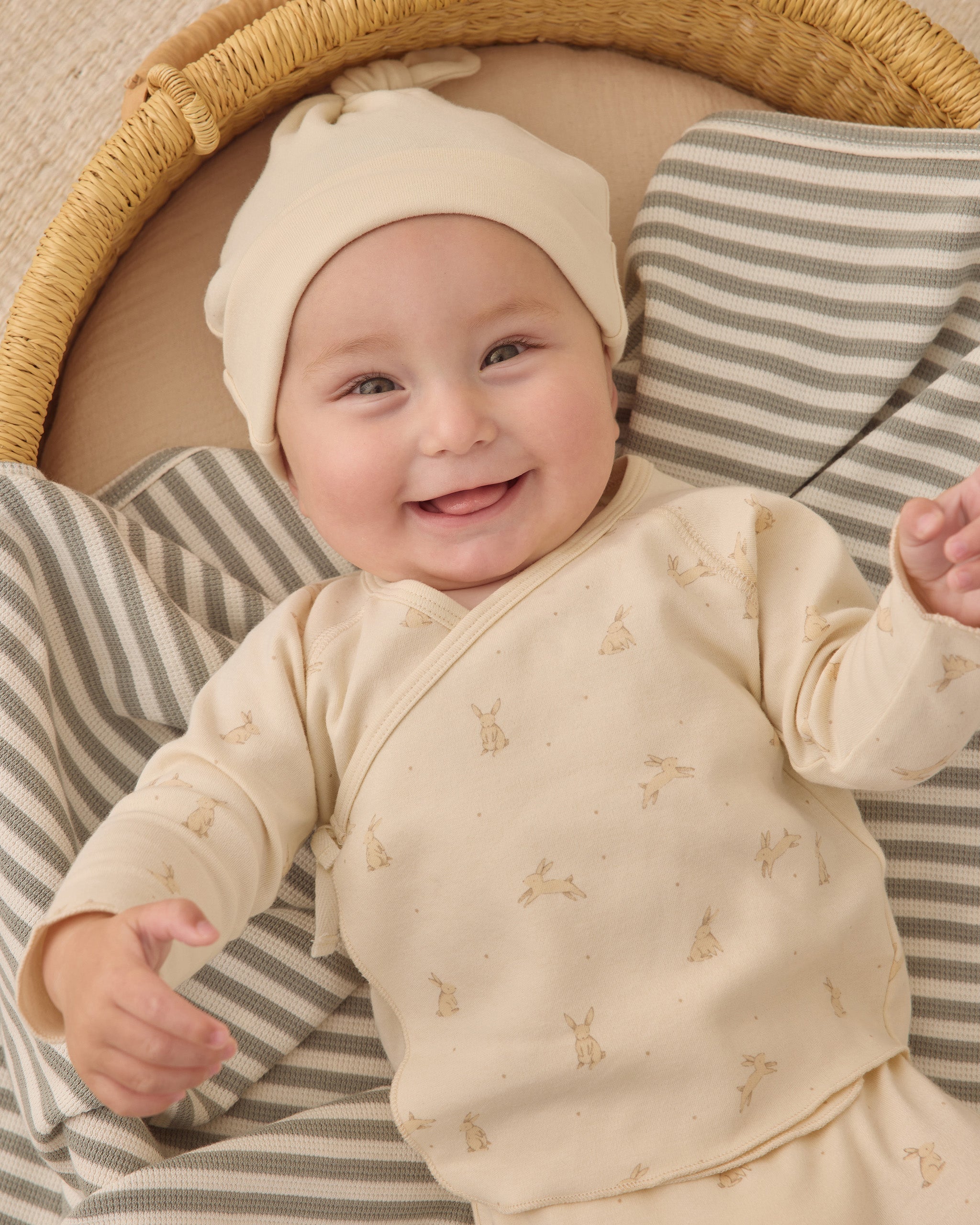 Wrap Top + Footed Pant Set Bunnies - Rylee + Cru | Kids Clothes | Trendy Baby Clothes | Modern Infant Outfits |