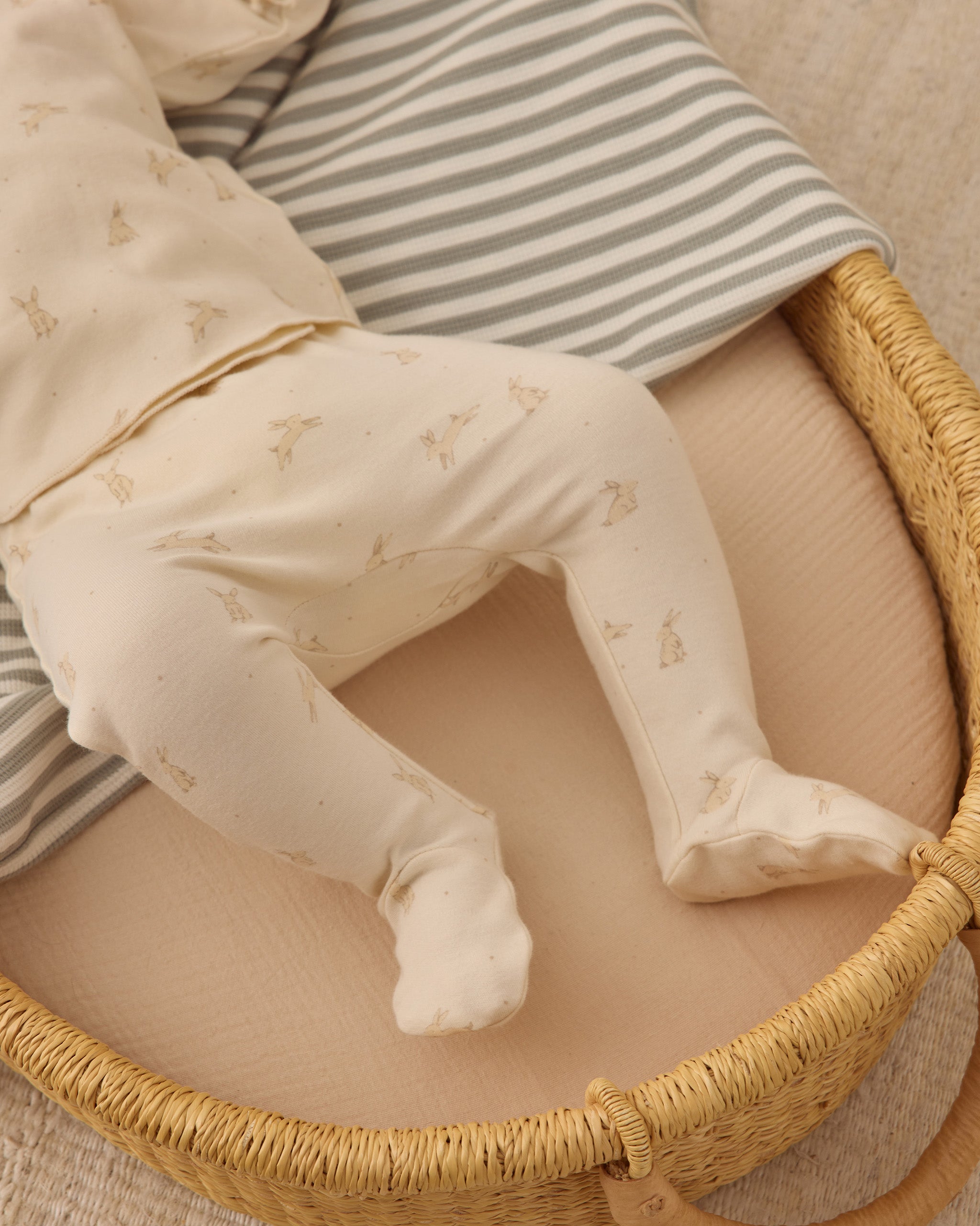 Wrap Top + Footed Pant Set Bunnies - Rylee + Cru | Kids Clothes | Trendy Baby Clothes | Modern Infant Outfits |