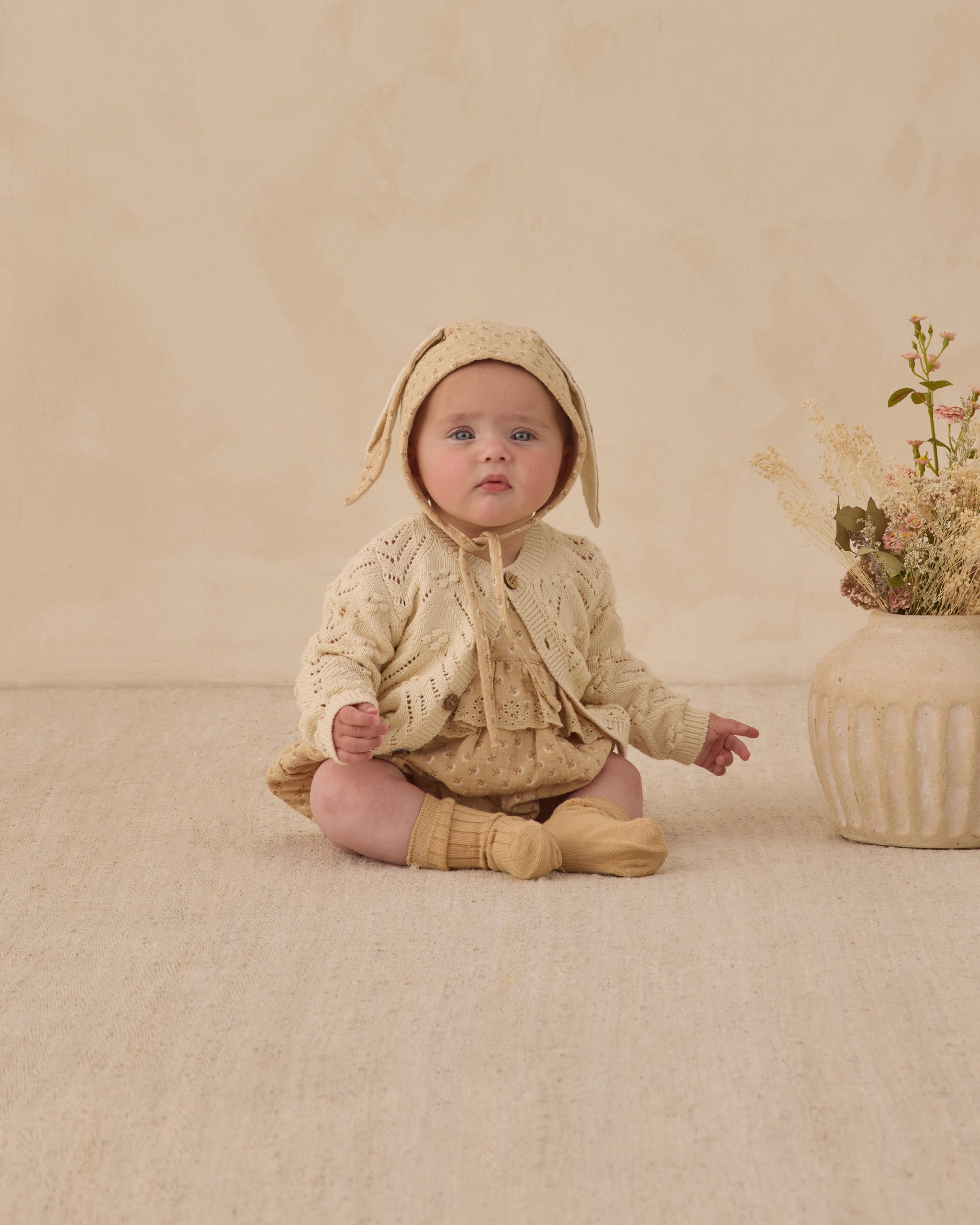 Knit Cardigan Natural - Rylee + Cru | Kids Clothes | Trendy Baby Clothes | Modern Infant Outfits |