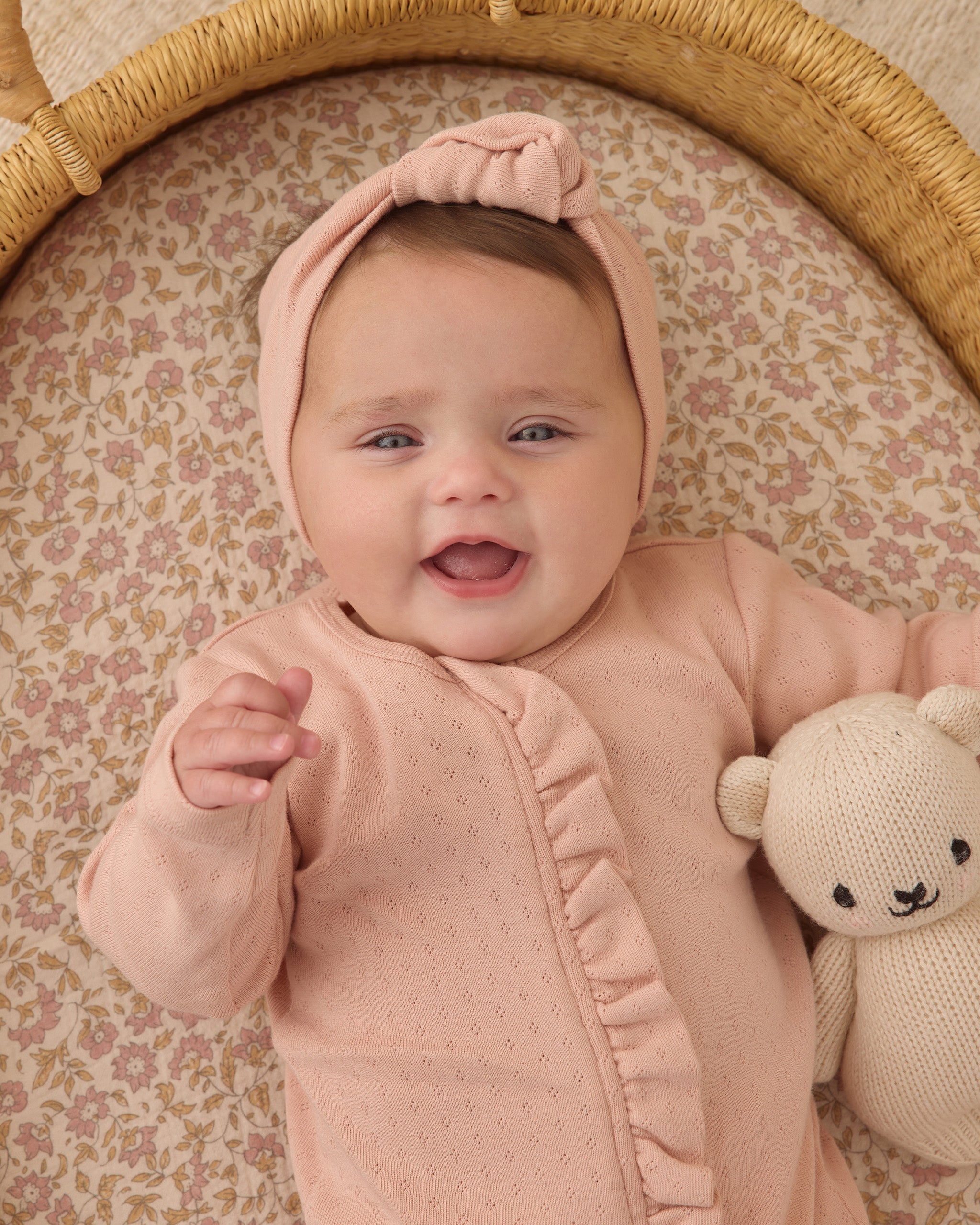 Ruffle Jumpsuit Melon - Rylee + Cru | Kids Clothes | Trendy Baby Clothes | Modern Infant Outfits |