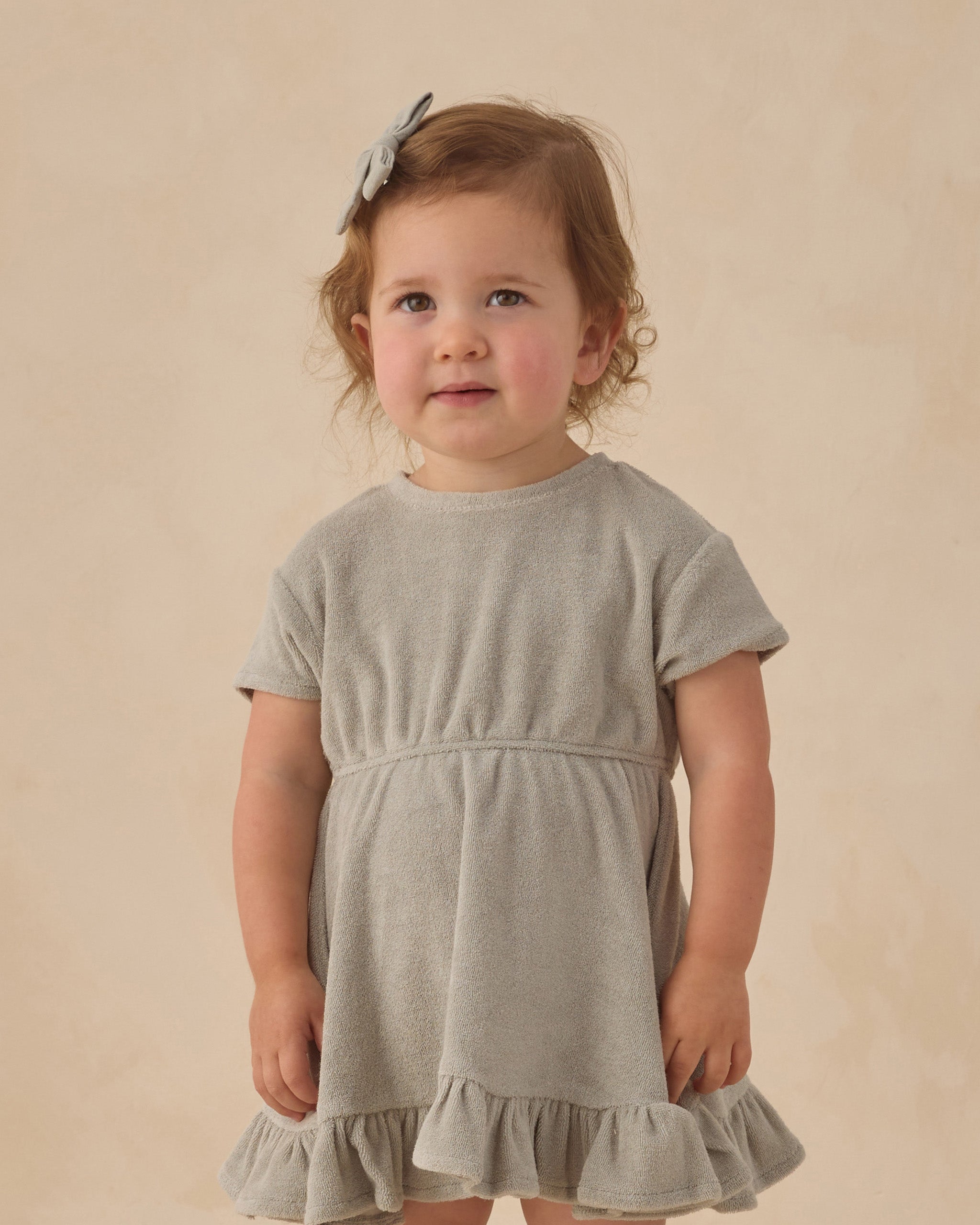 Terry Dress Sage - Rylee + Cru | Kids Clothes | Trendy Baby Clothes | Modern Infant Outfits |
