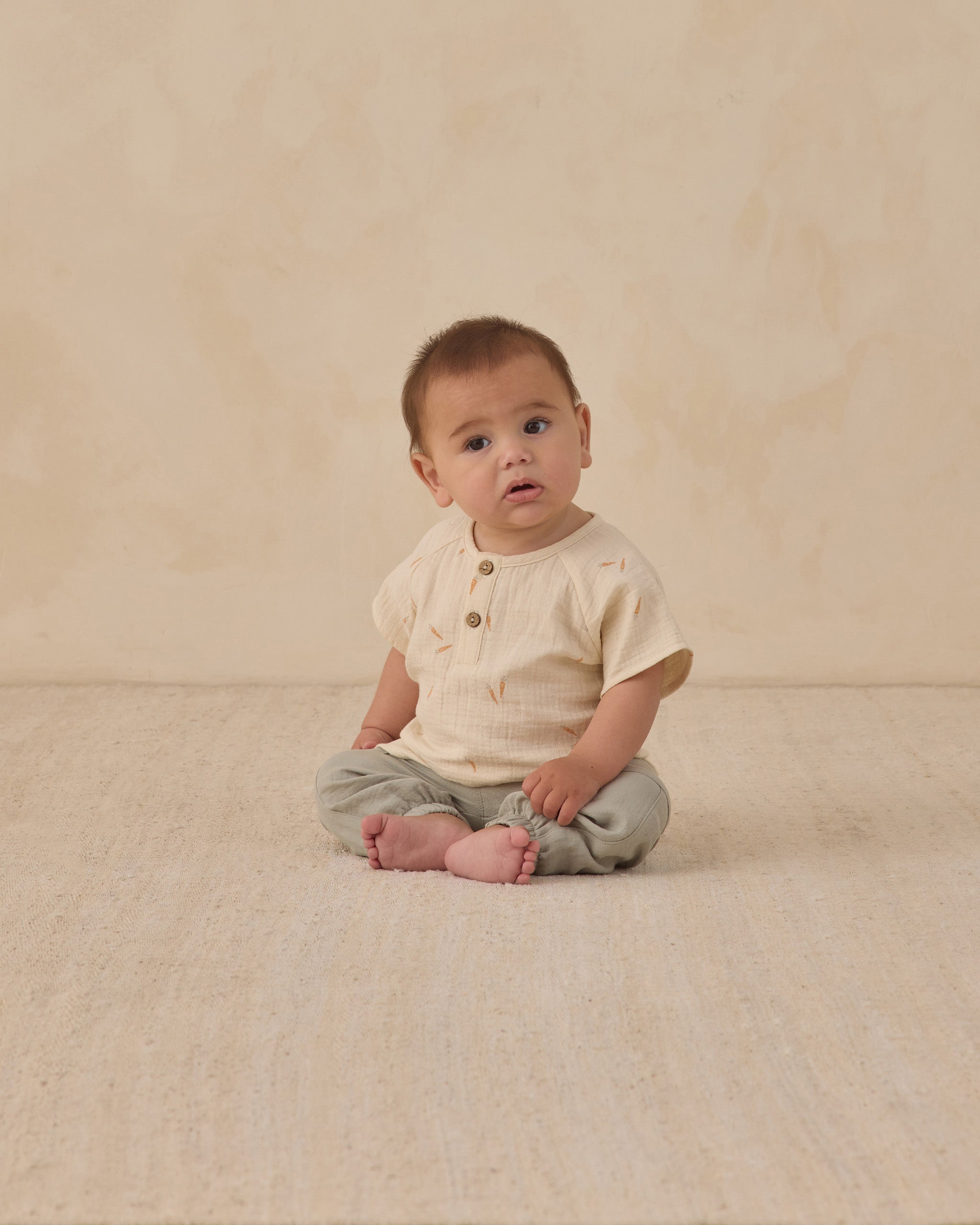 Short Sleeve Zion Shirt Carrots - Rylee + Cru | Kids Clothes | Trendy Baby Clothes | Modern Infant Outfits |