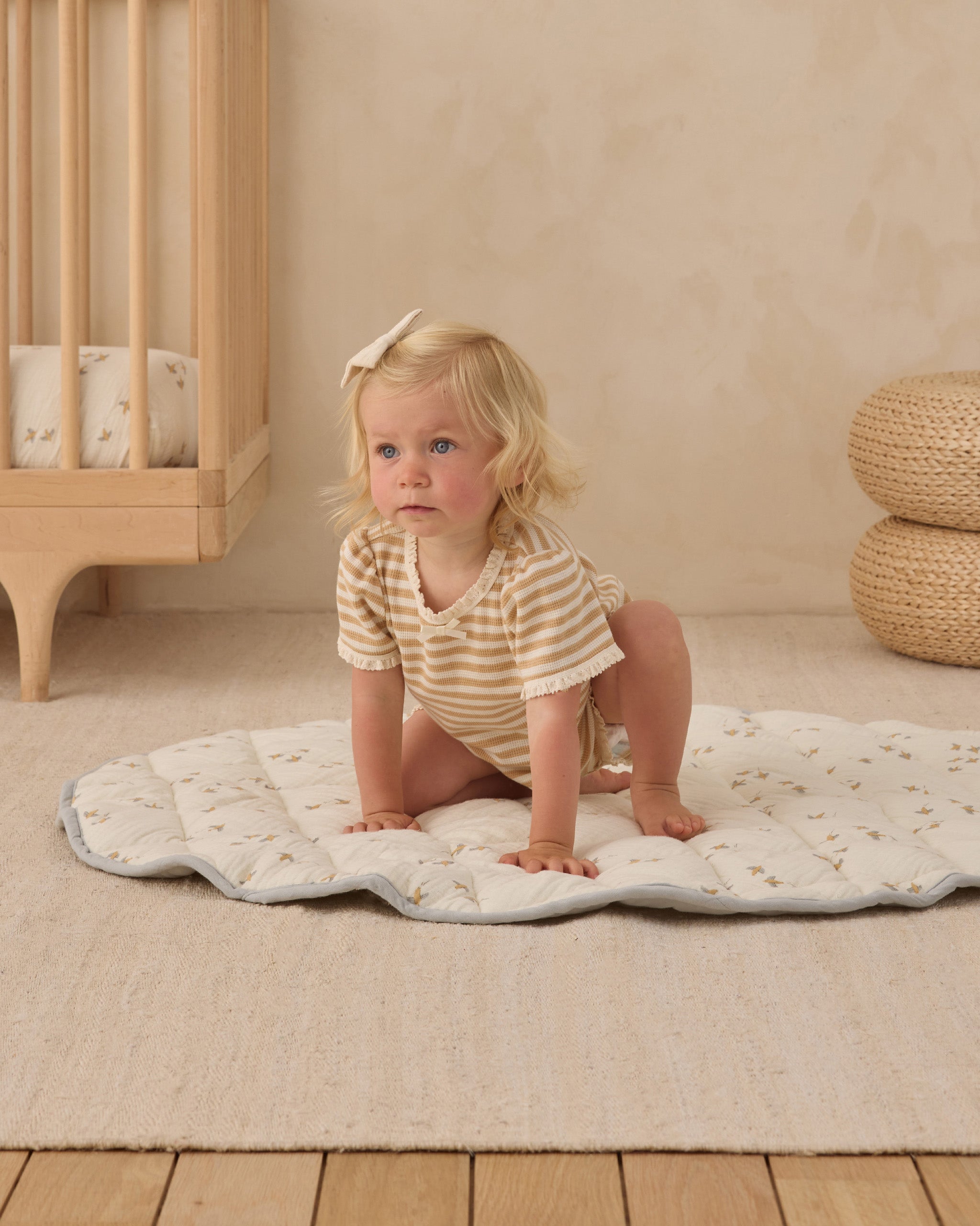 Ruby Set Butterscotch Stripe - Rylee + Cru | Kids Clothes | Trendy Baby Clothes | Modern Infant Outfits |