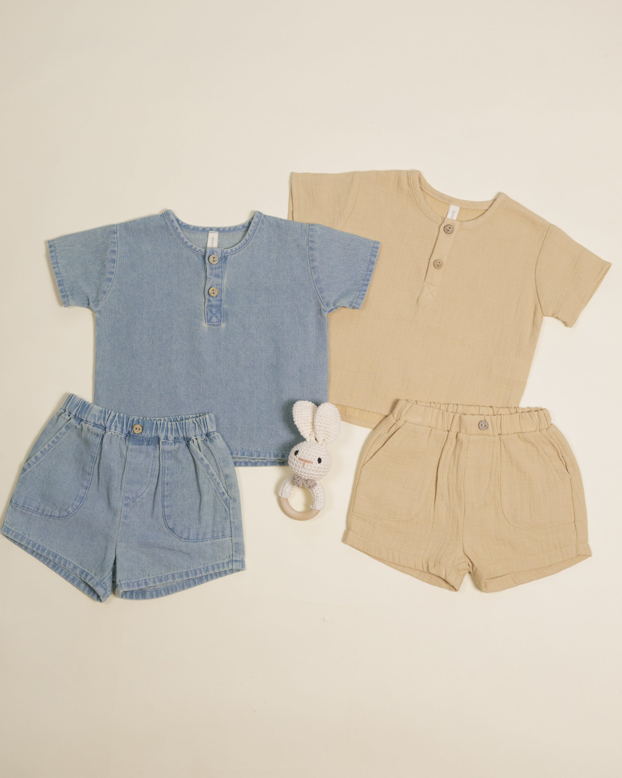 Utility Short Chambray - Rylee + Cru | Kids Clothes | Trendy Baby Clothes | Modern Infant Outfits |