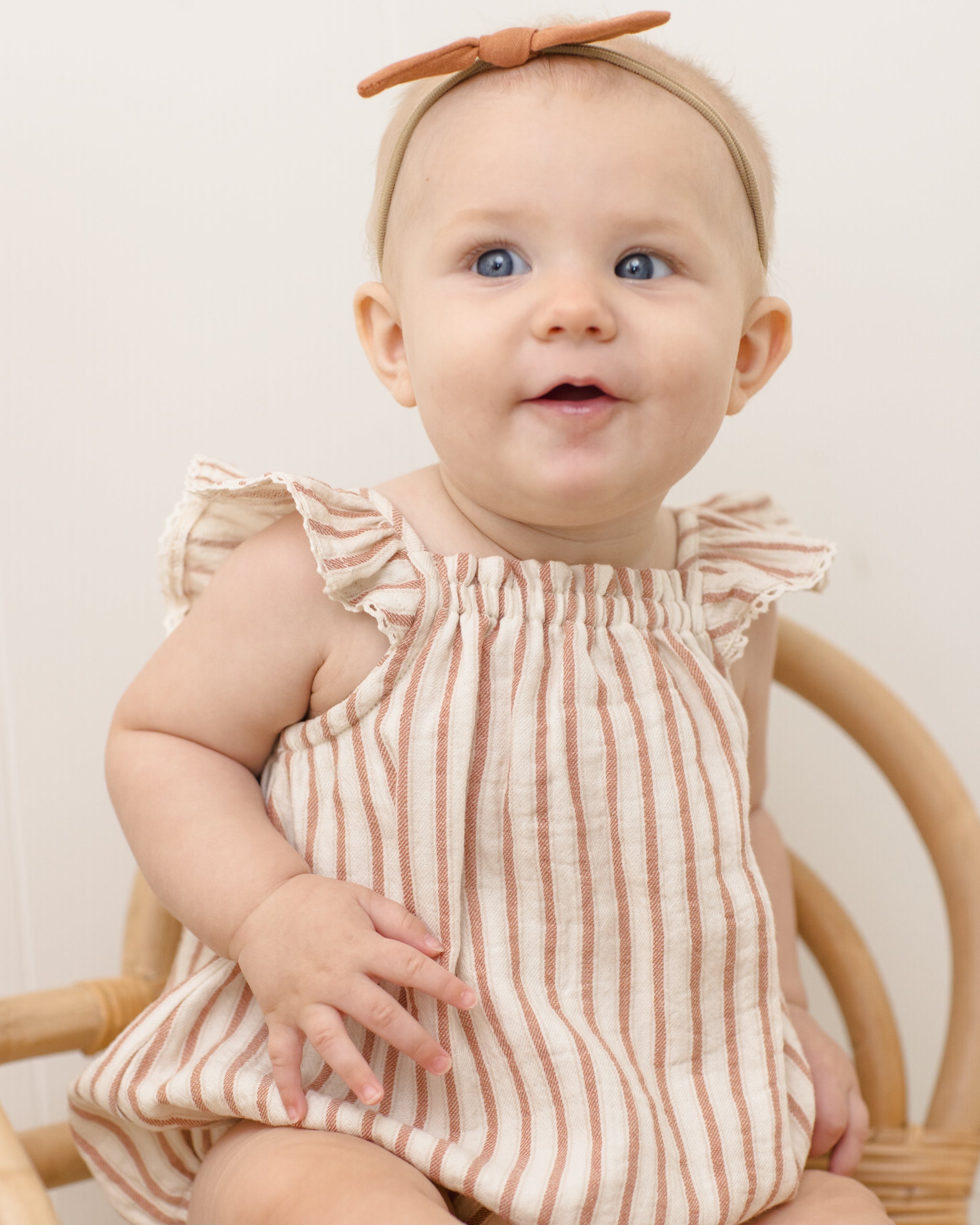 Bonnie Romper Vintage Stripe - Rylee + Cru | Kids Clothes | Trendy Baby Clothes | Modern Infant Outfits |
