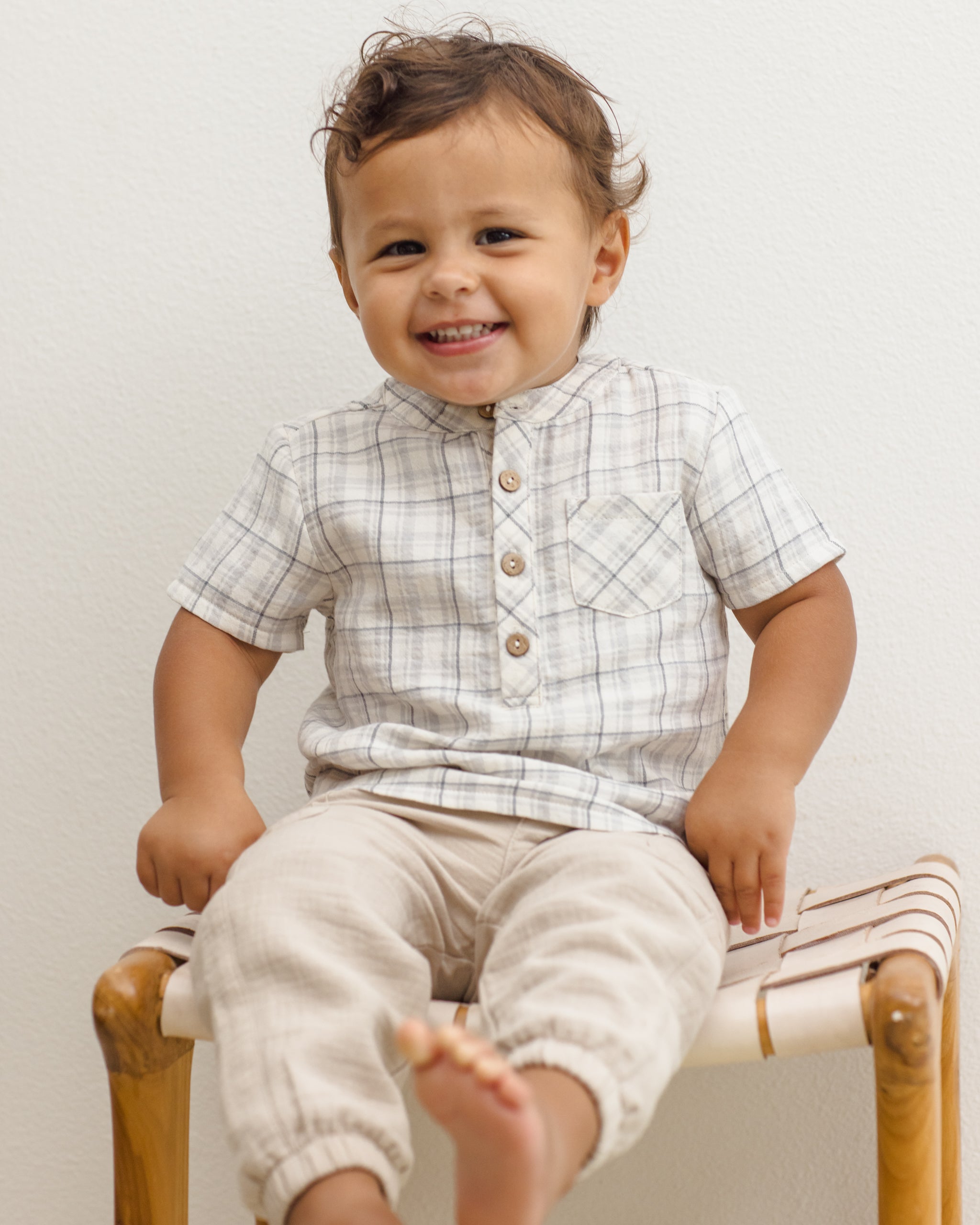 Luca Pant Oat - Rylee + Cru | Kids Clothes | Trendy Baby Clothes | Modern Infant Outfits |