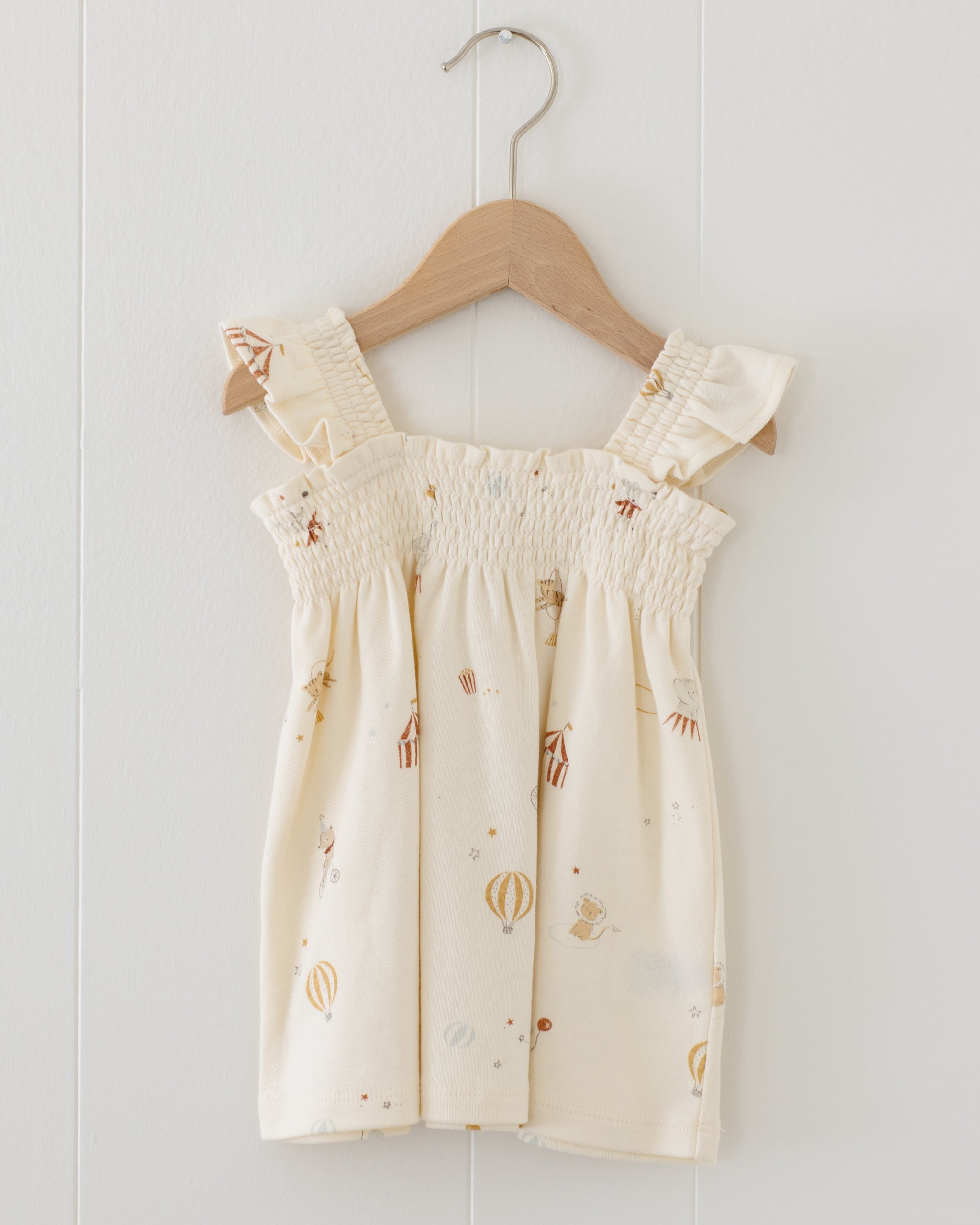 Smocked Jersey Dress Carnival - Rylee + Cru | Kids Clothes | Trendy Baby Clothes | Modern Infant Outfits |