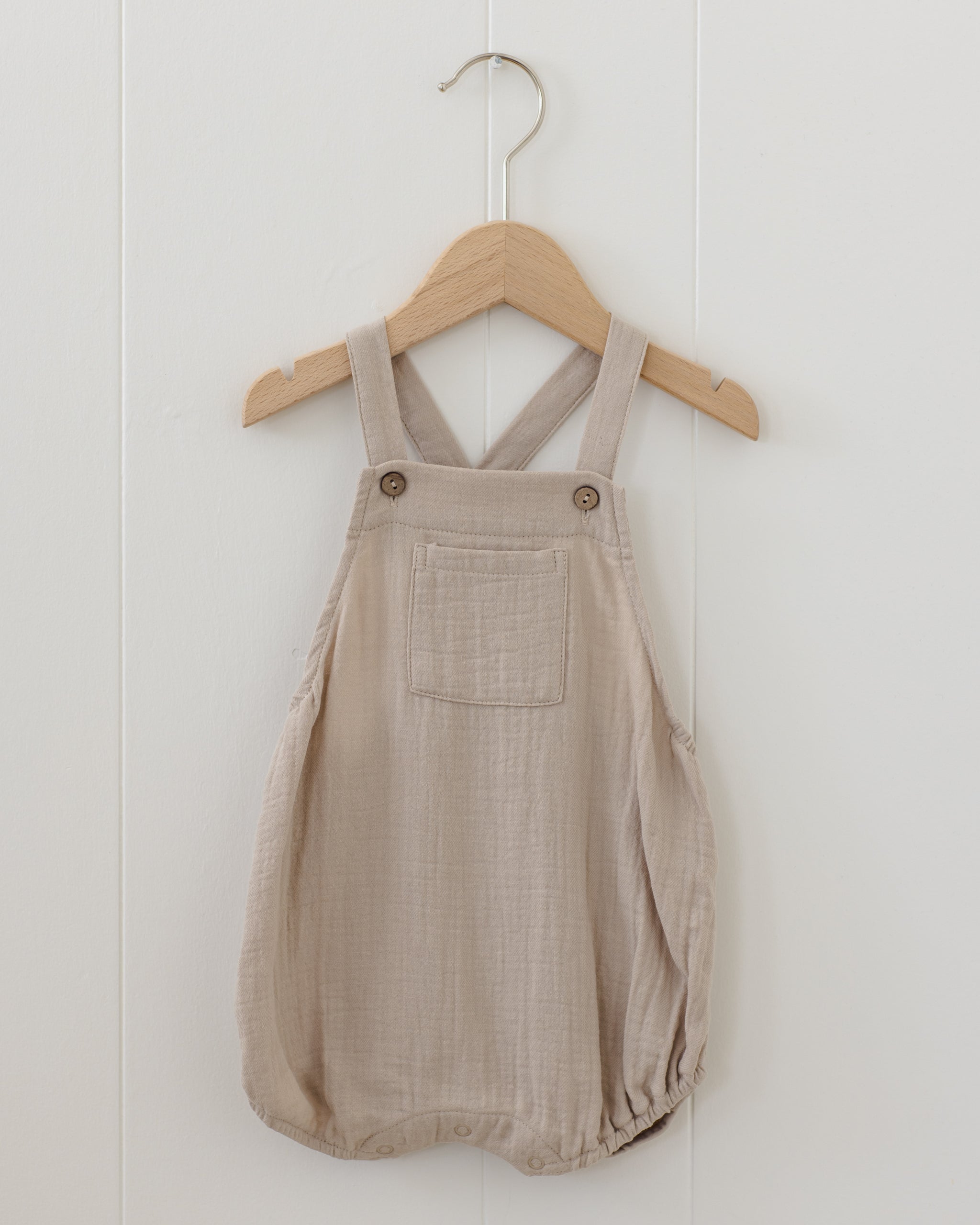 Hayes Romper Oat - Rylee + Cru | Kids Clothes | Trendy Baby Clothes | Modern Infant Outfits |