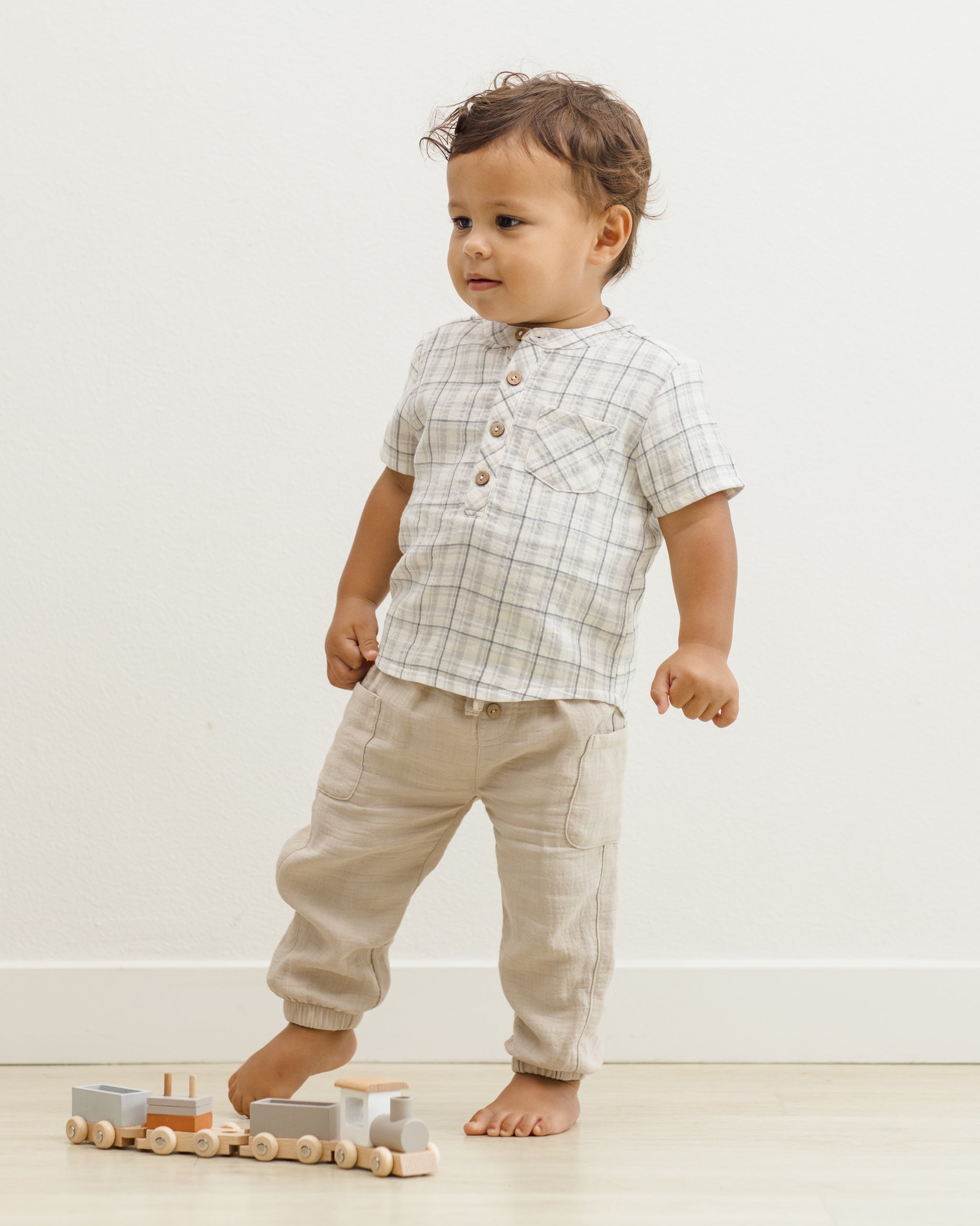 Luca Pant Oat - Rylee + Cru | Kids Clothes | Trendy Baby Clothes | Modern Infant Outfits |