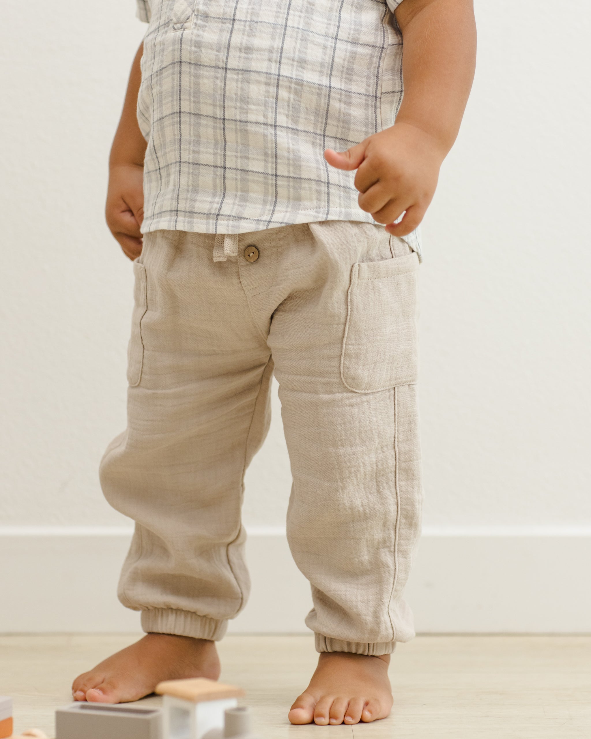Luca Pant Oat - Rylee + Cru | Kids Clothes | Trendy Baby Clothes | Modern Infant Outfits |