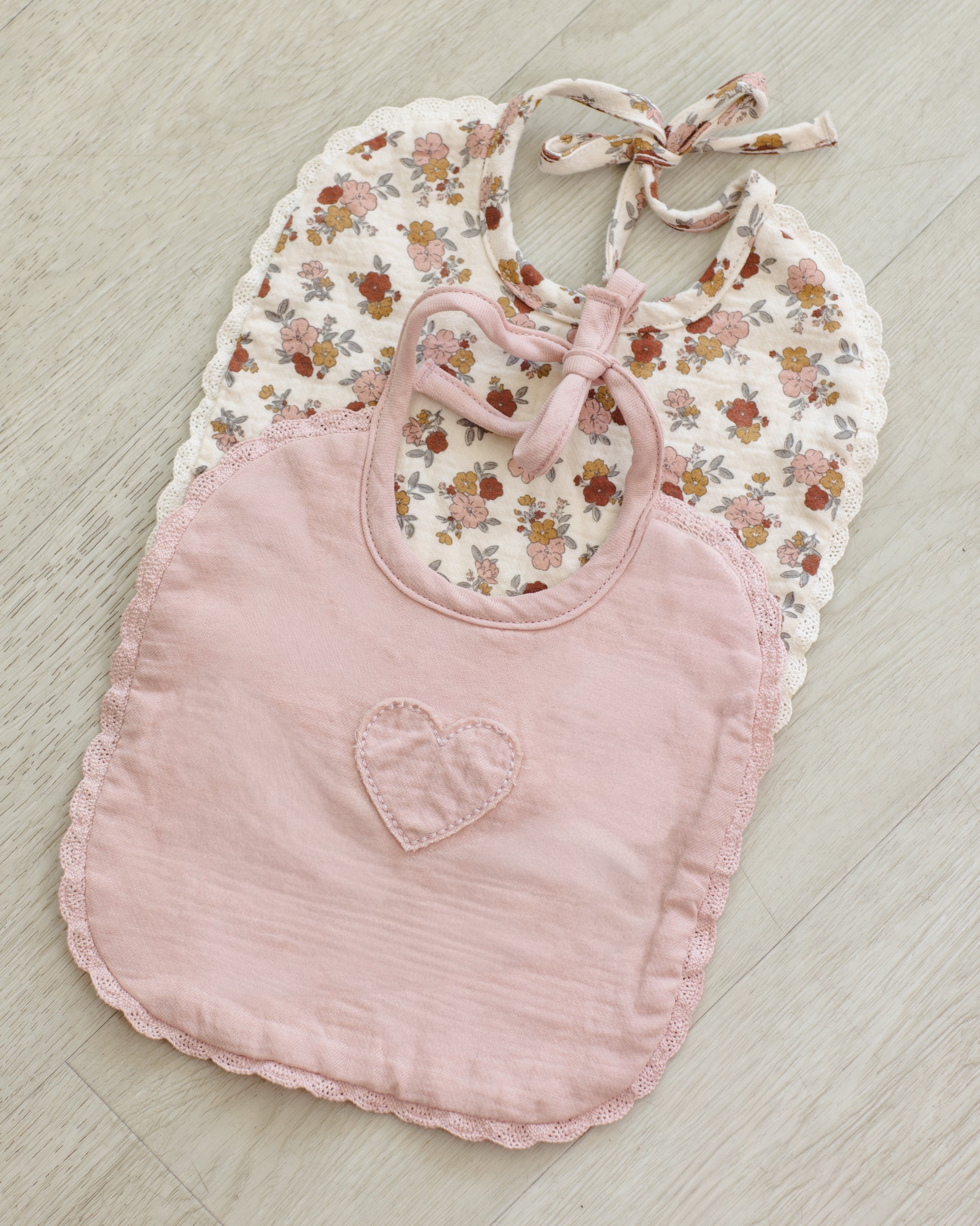 Woven Tie Bib Bloom - Rylee + Cru | Kids Clothes | Trendy Baby Clothes | Modern Infant Outfits |