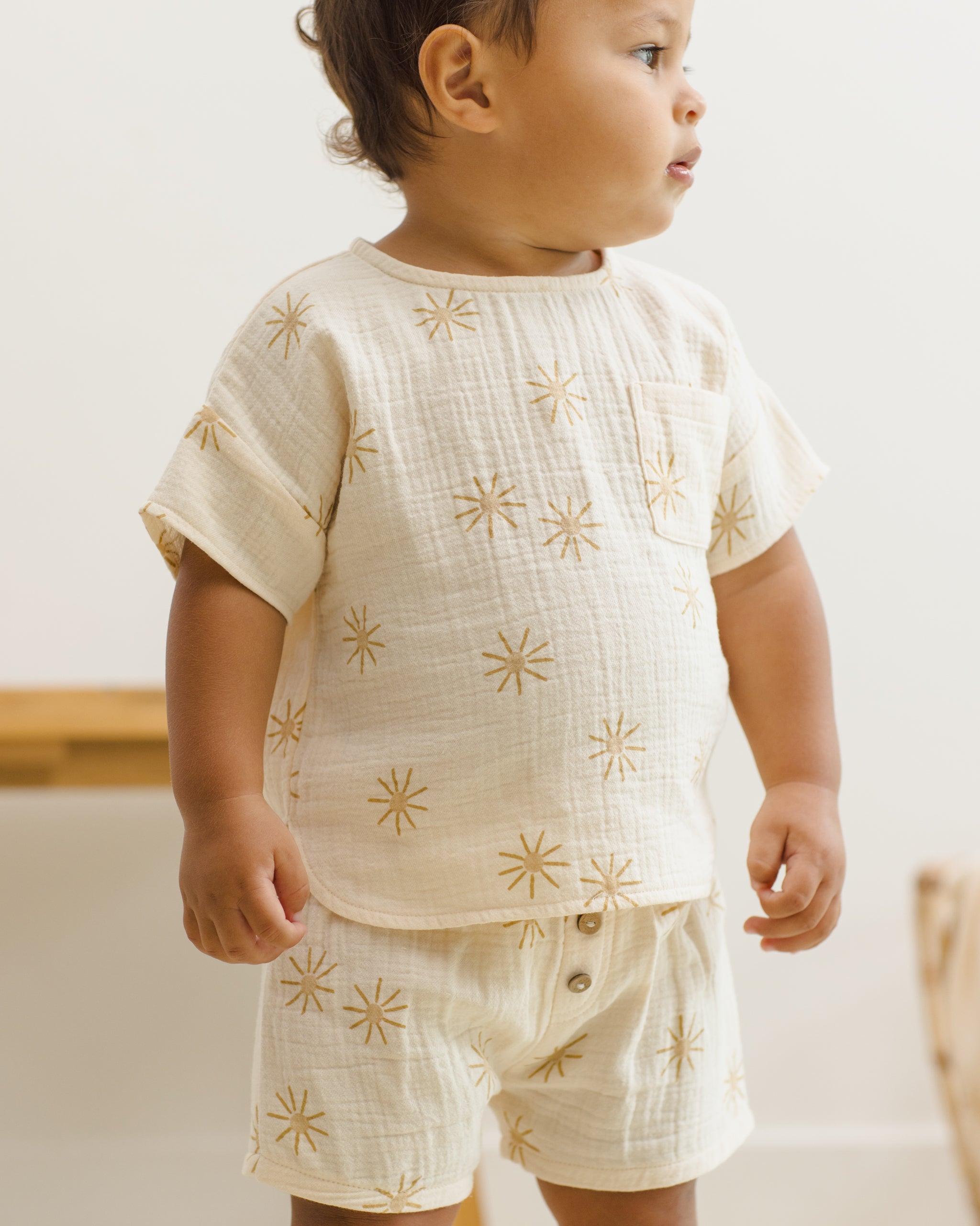 Woven Short Sunburst - Rylee + Cru | Kids Clothes | Trendy Baby Clothes | Modern Infant Outfits |