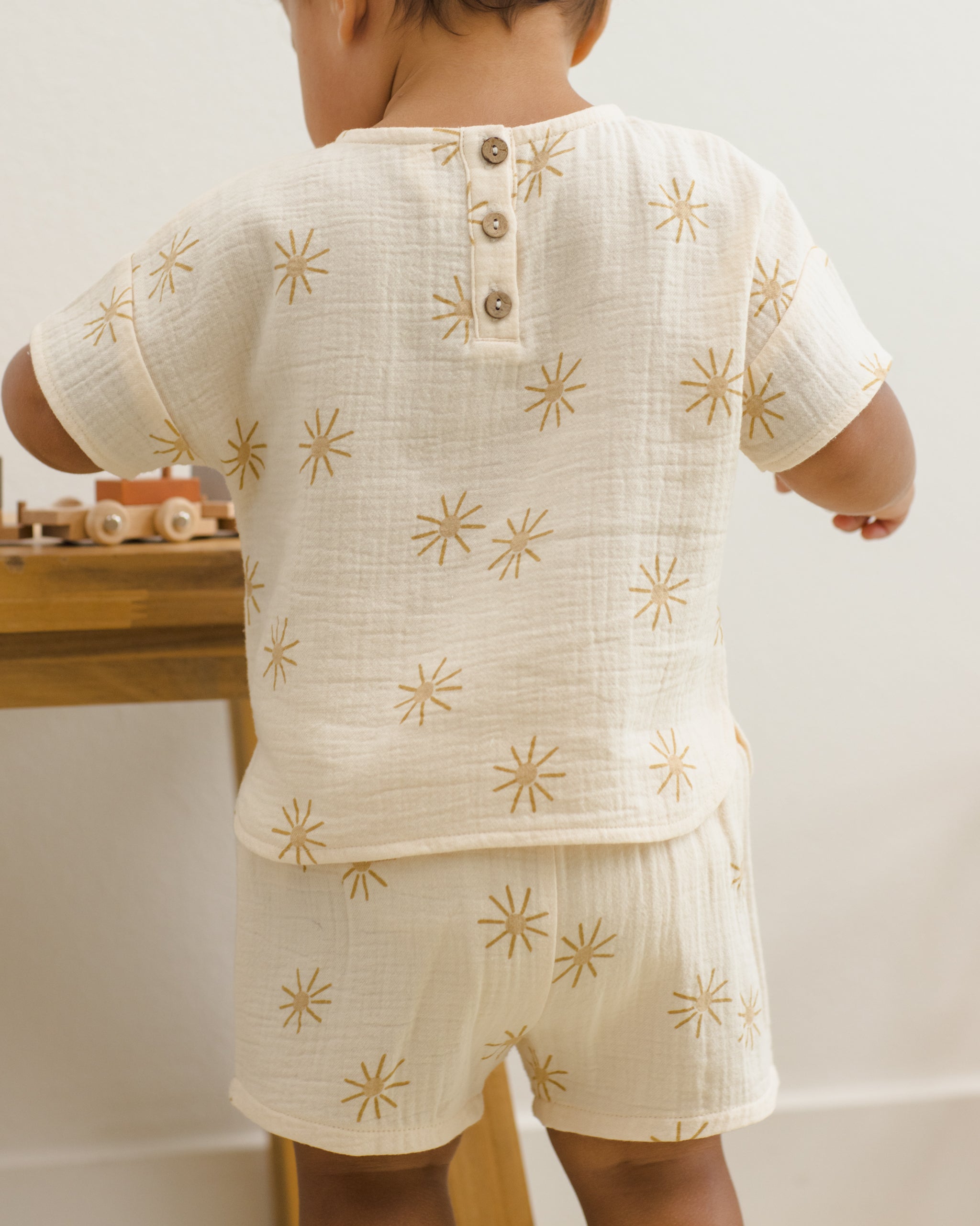 Woven Short Sunburst - Rylee + Cru | Kids Clothes | Trendy Baby Clothes | Modern Infant Outfits |