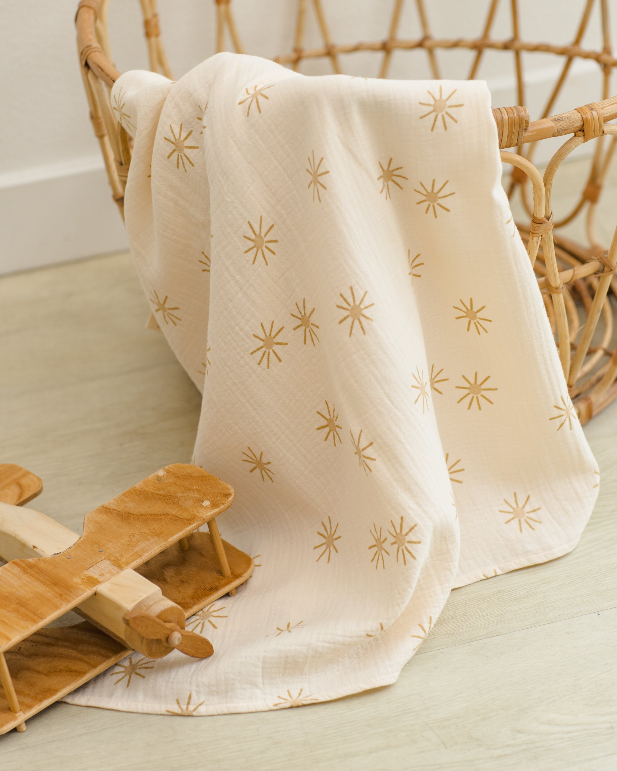 Woven Swaddle Sunburst - Rylee + Cru | Kids Clothes | Trendy Baby Clothes | Modern Infant Outfits |