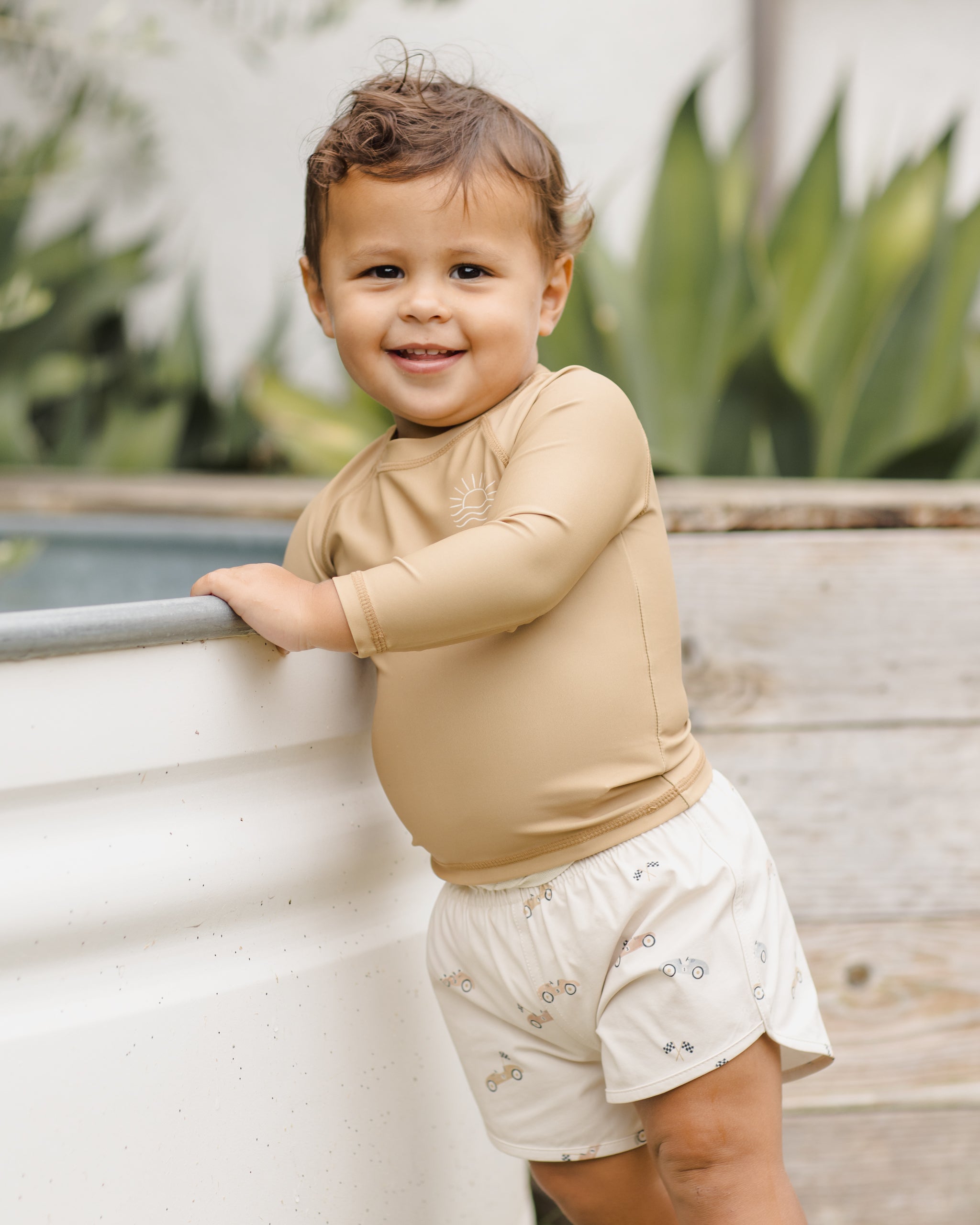 Boys Swim Short Race Car - Rylee + Cru | Kids Clothes | Trendy Baby Clothes | Modern Infant Outfits |