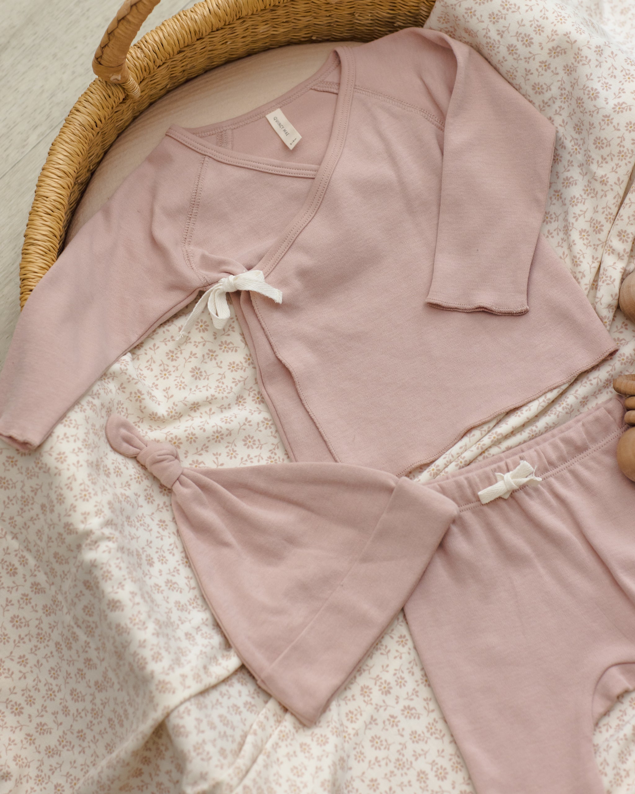 Knotted Baby Hat Blush - Rylee + Cru | Kids Clothes | Trendy Baby Clothes | Modern Infant Outfits |