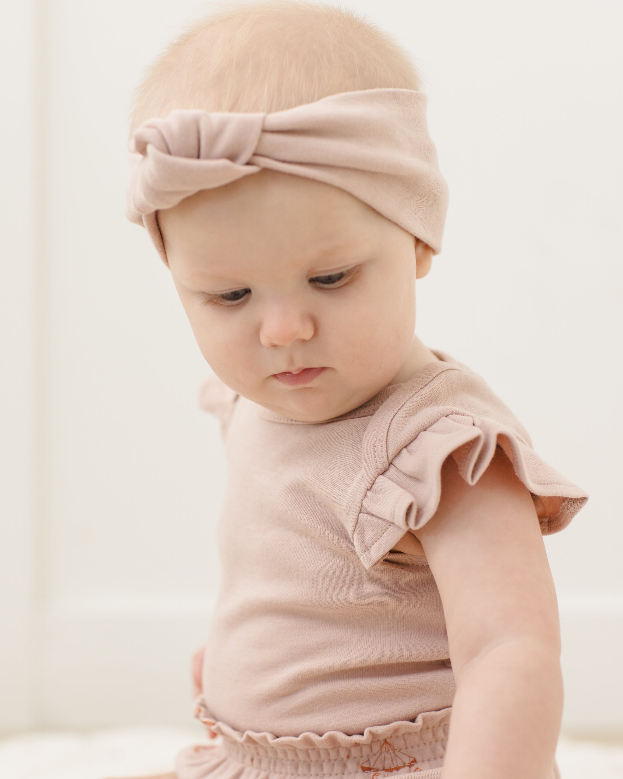 Knotted Headband Blush - Rylee + Cru | Kids Clothes | Trendy Baby Clothes | Modern Infant Outfits |