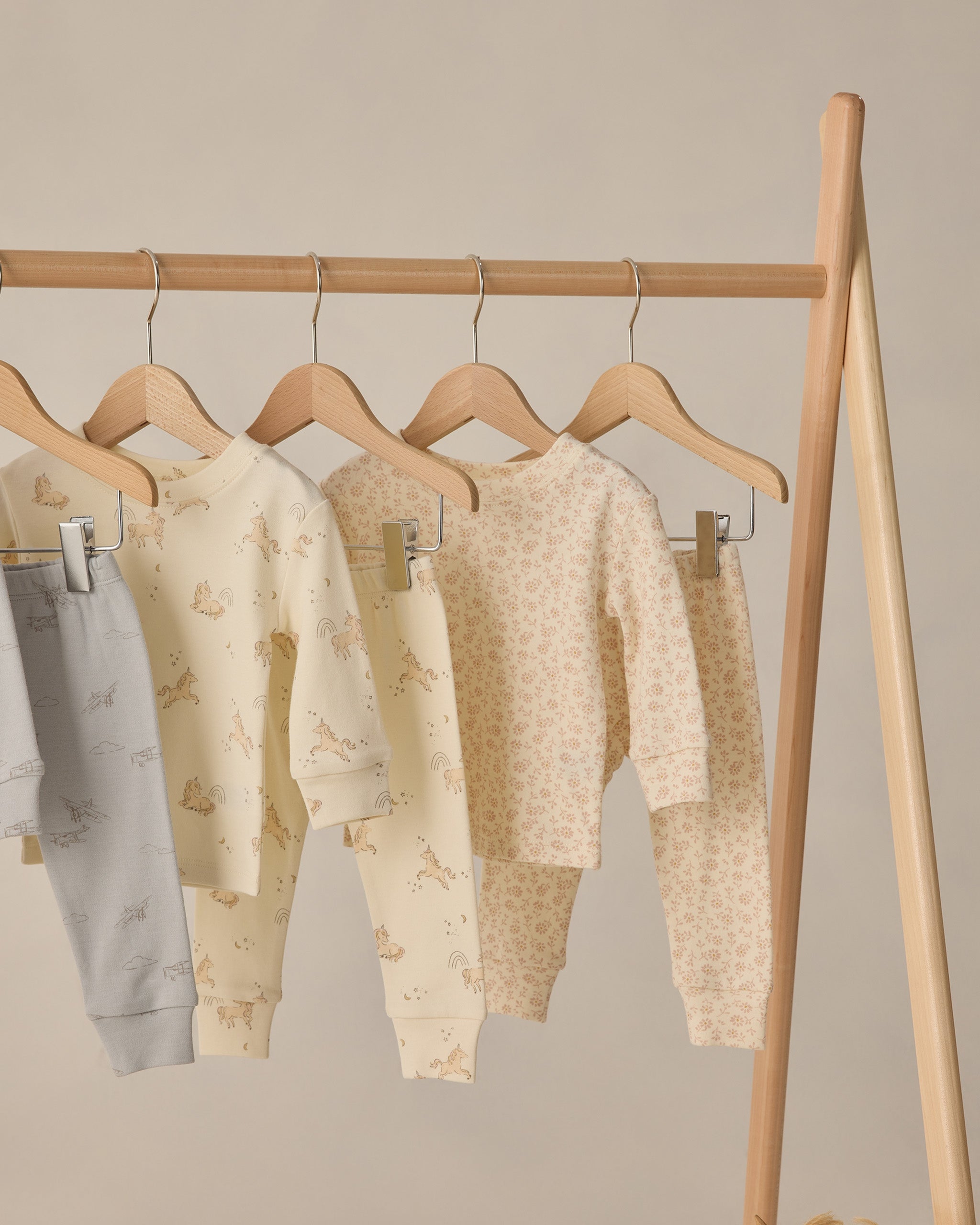 Jersey Pajama Set Ditsy - Rylee + Cru | Kids Clothes | Trendy Baby Clothes | Modern Infant Outfits |