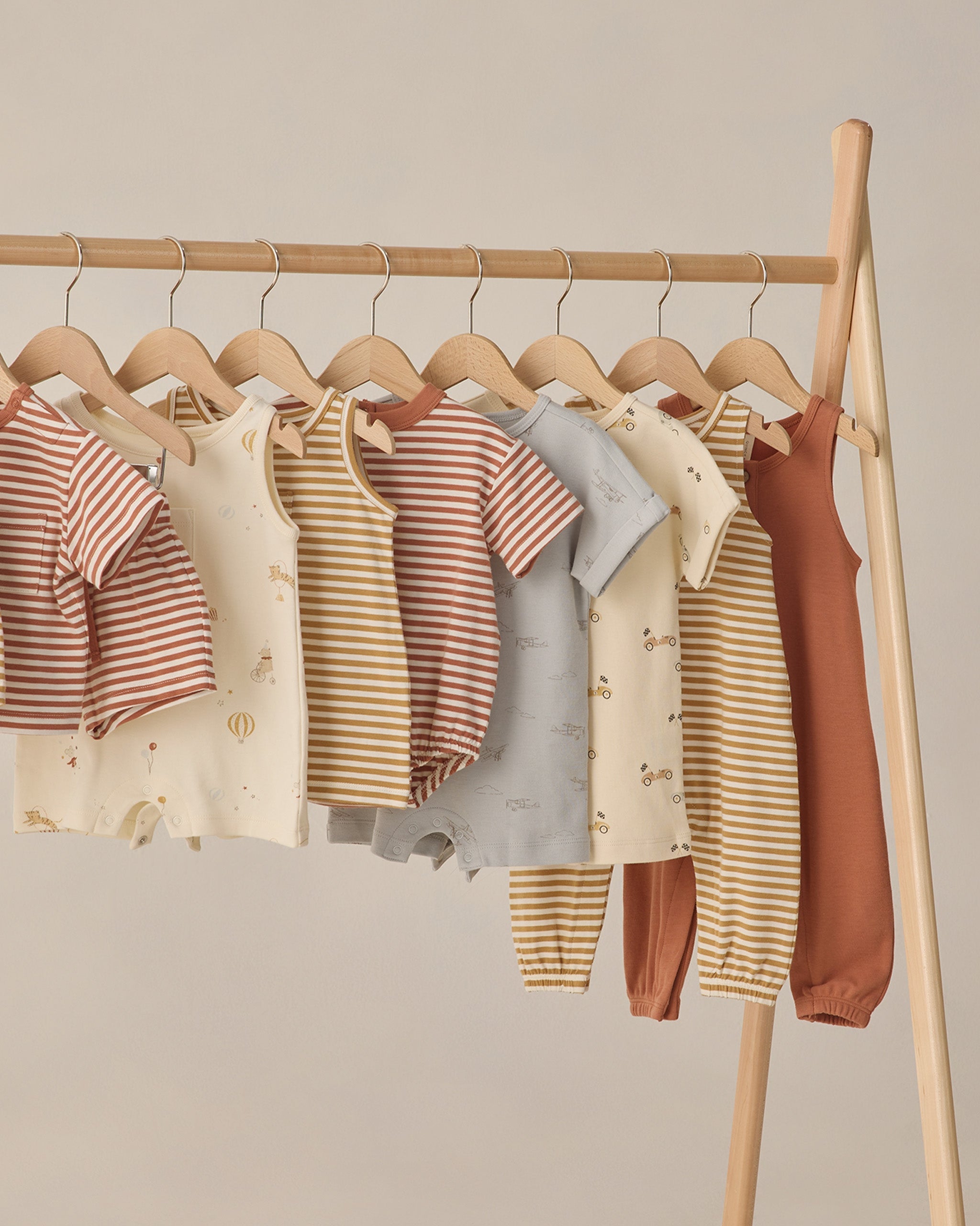 Relaxed Bubble Romper Poppy Stripe - Rylee + Cru | Kids Clothes | Trendy Baby Clothes | Modern Infant Outfits |