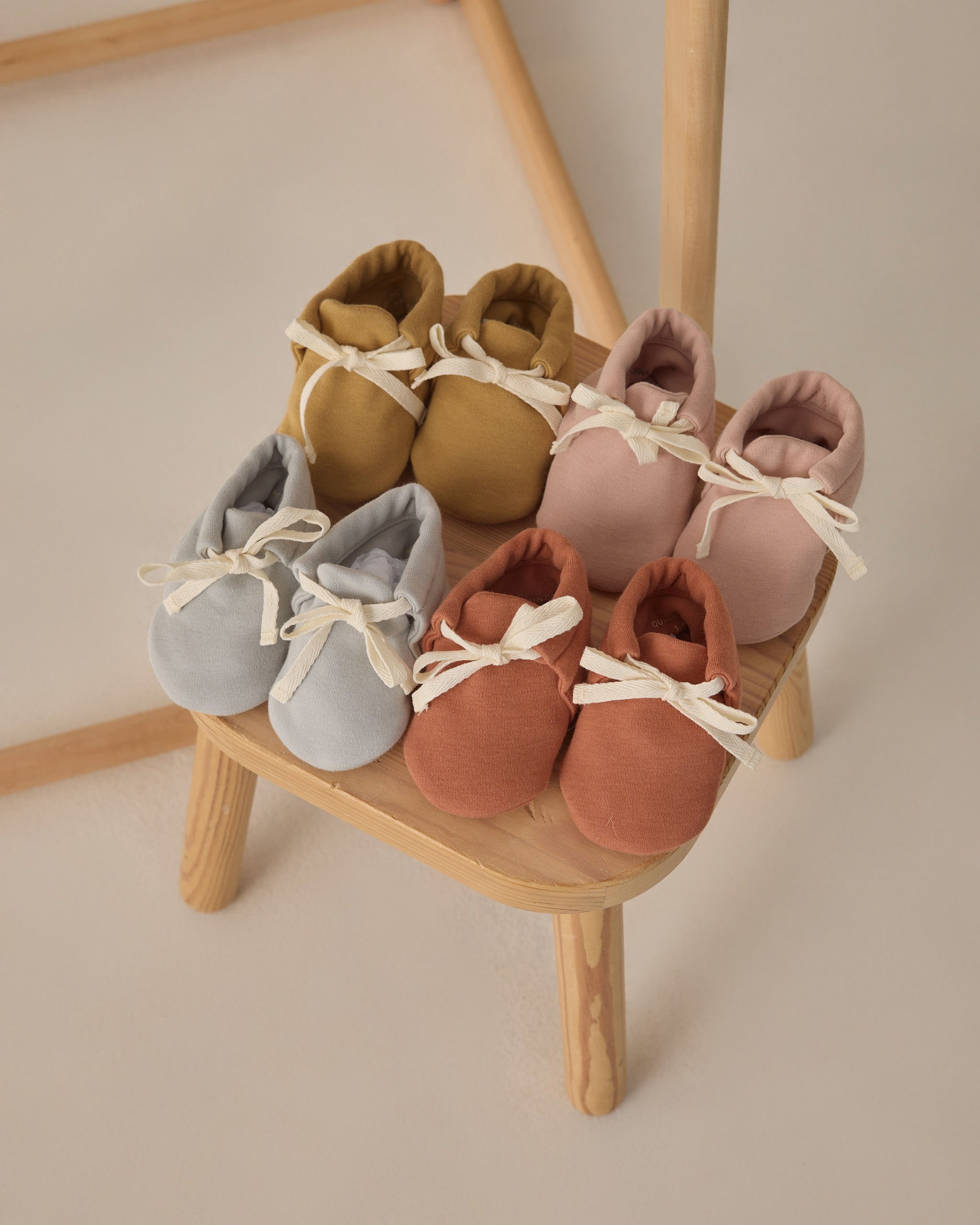 Baby Booties Blush - Rylee + Cru | Kids Clothes | Trendy Baby Clothes | Modern Infant Outfits |