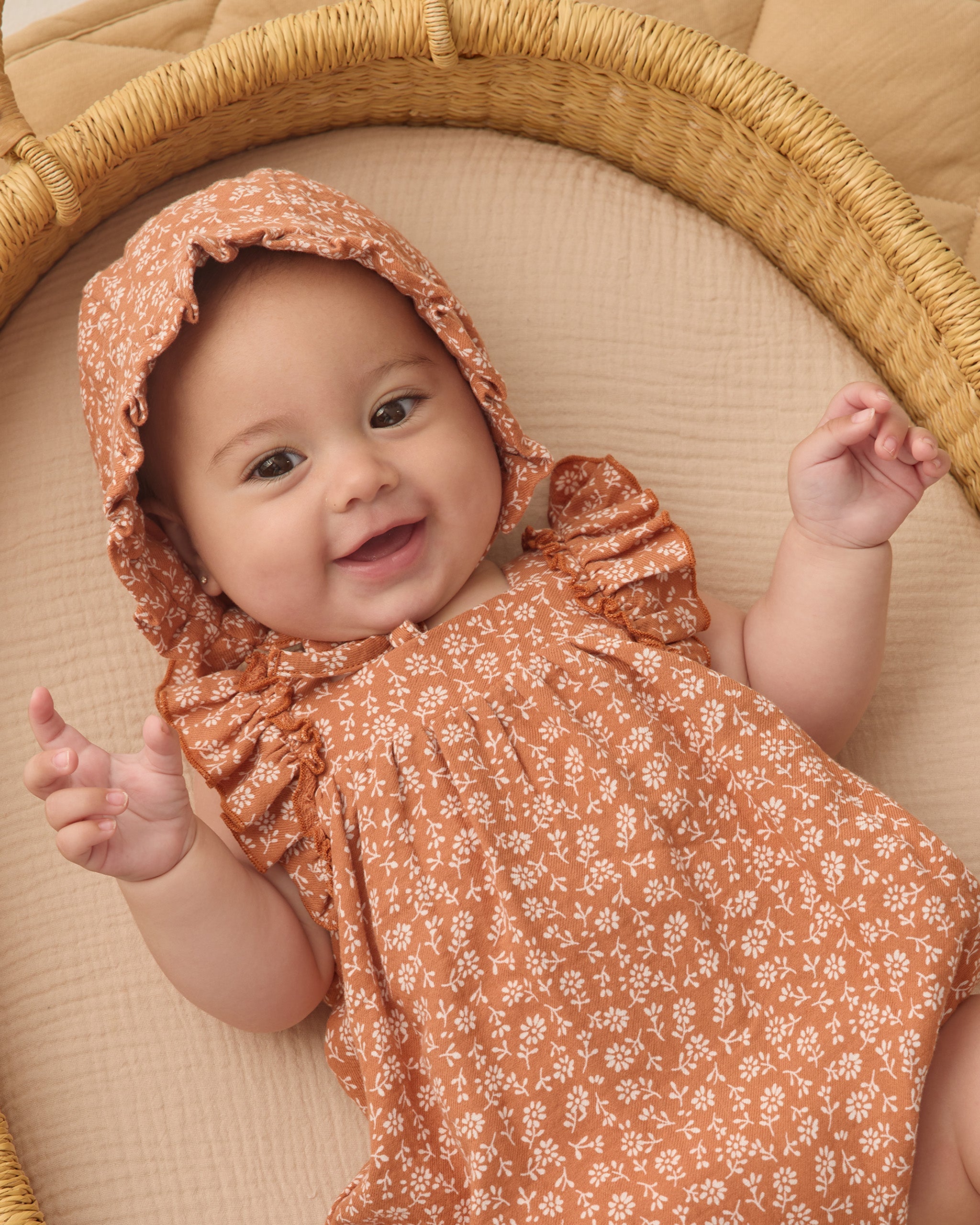 Maya Romper Poppy Floral - Rylee + Cru | Kids Clothes | Trendy Baby Clothes | Modern Infant Outfits |