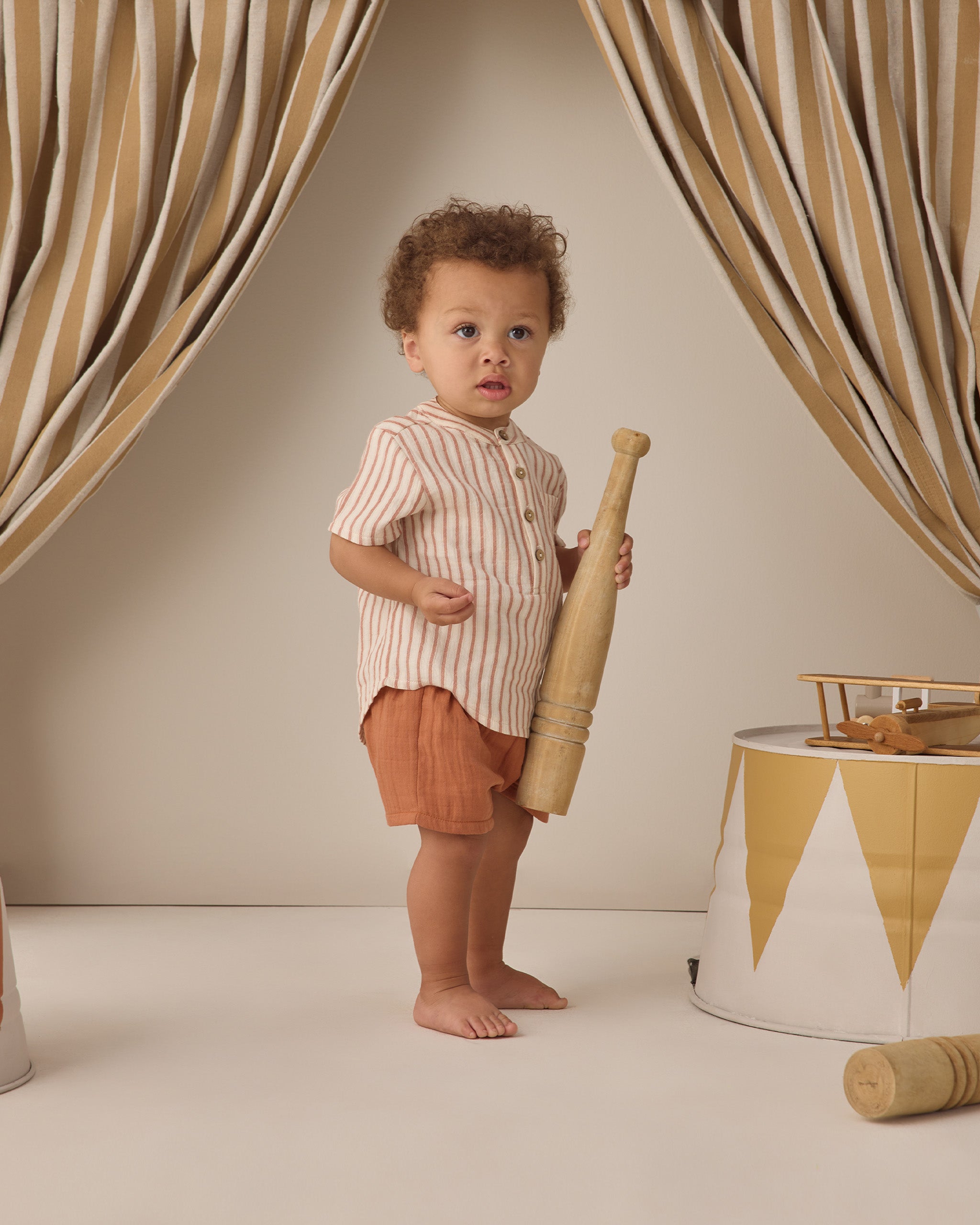 Woven Short Poppy - Rylee + Cru | Kids Clothes | Trendy Baby Clothes | Modern Infant Outfits |