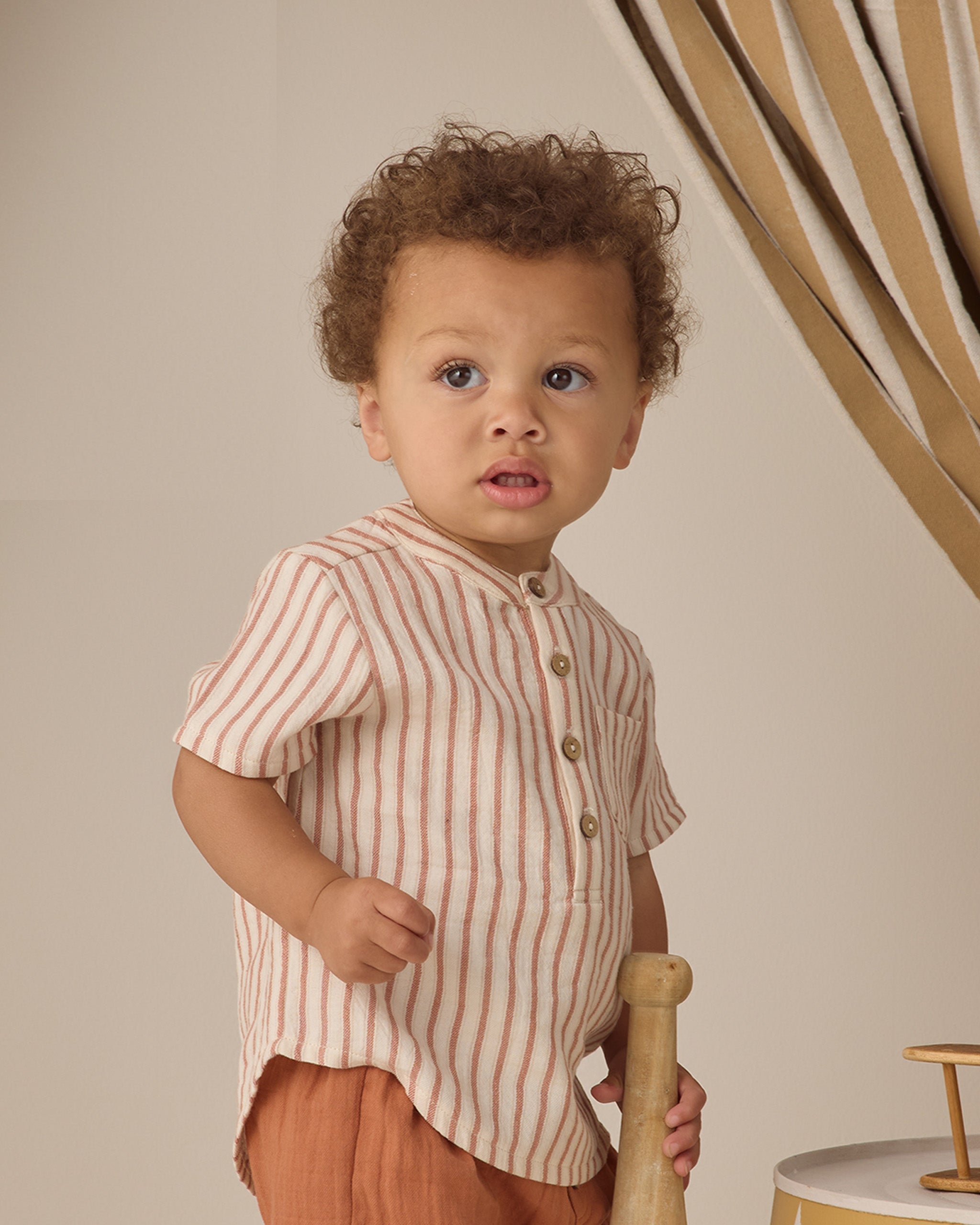 Jaxson Shirt Vintage Stripe - Rylee + Cru | Kids Clothes | Trendy Baby Clothes | Modern Infant Outfits |