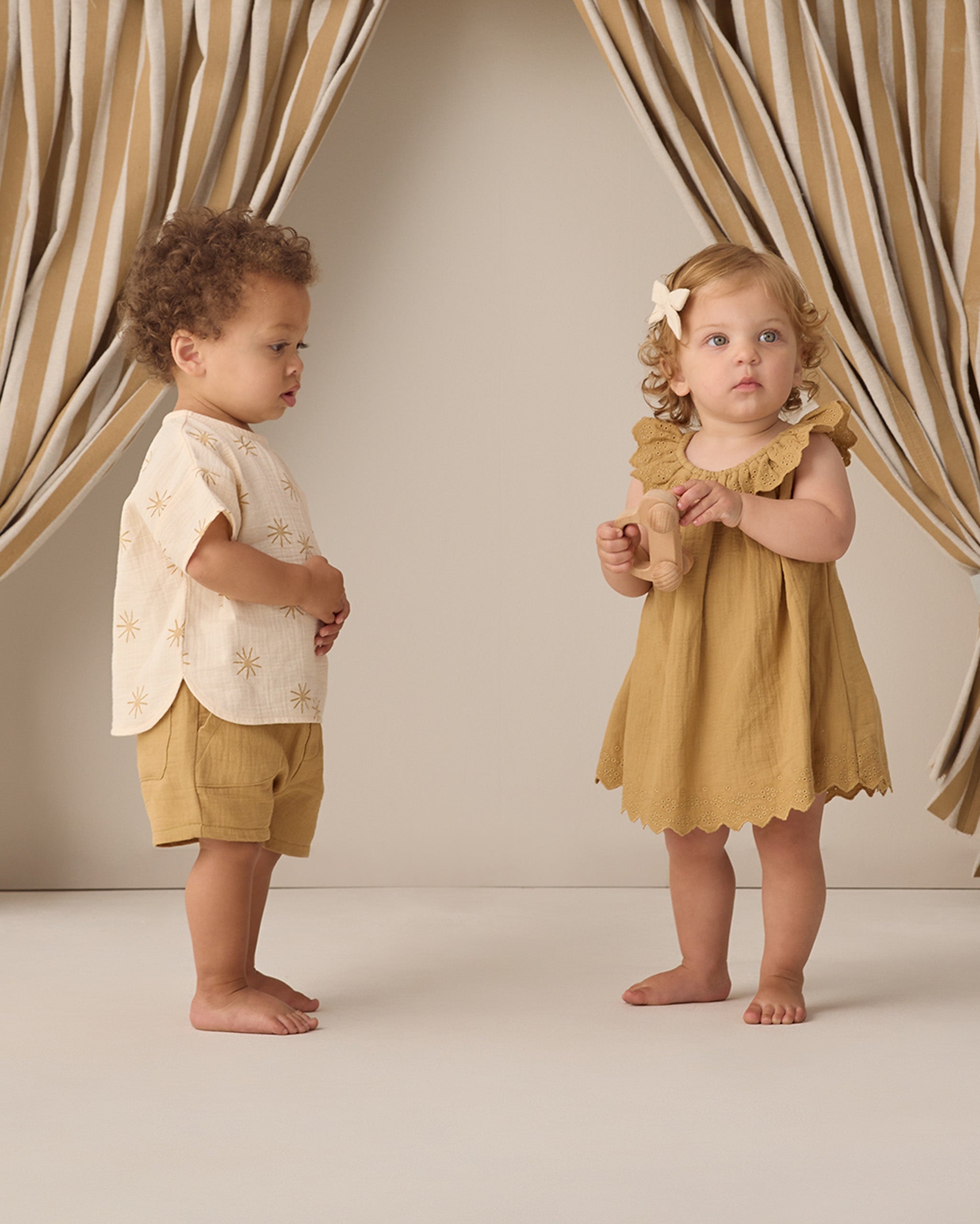 Utility Short Honey - Rylee + Cru | Kids Clothes | Trendy Baby Clothes | Modern Infant Outfits |