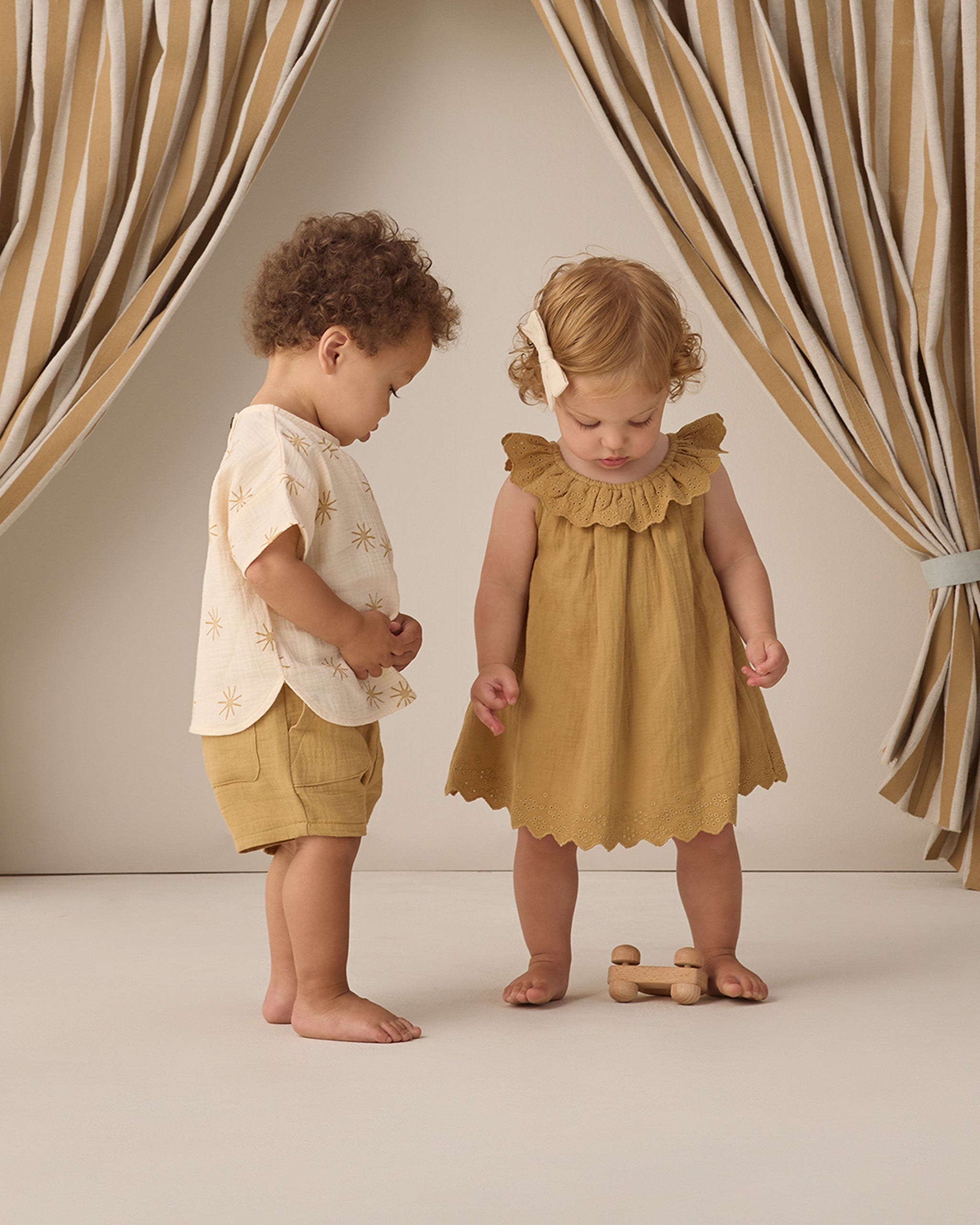 Isla Dress Honey - Rylee + Cru | Kids Clothes | Trendy Baby Clothes | Modern Infant Outfits |