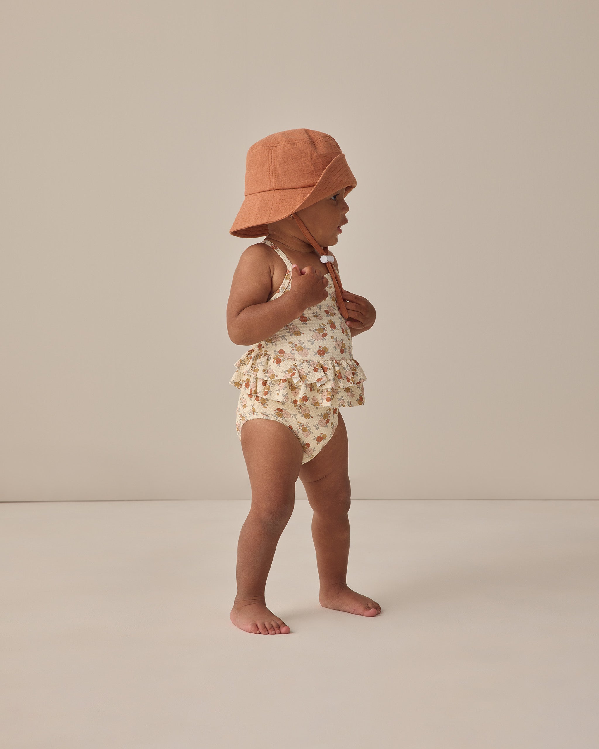 Ruffled One-Piece Swimsuit Bloom - Rylee + Cru | Kids Clothes | Trendy Baby Clothes | Modern Infant Outfits |