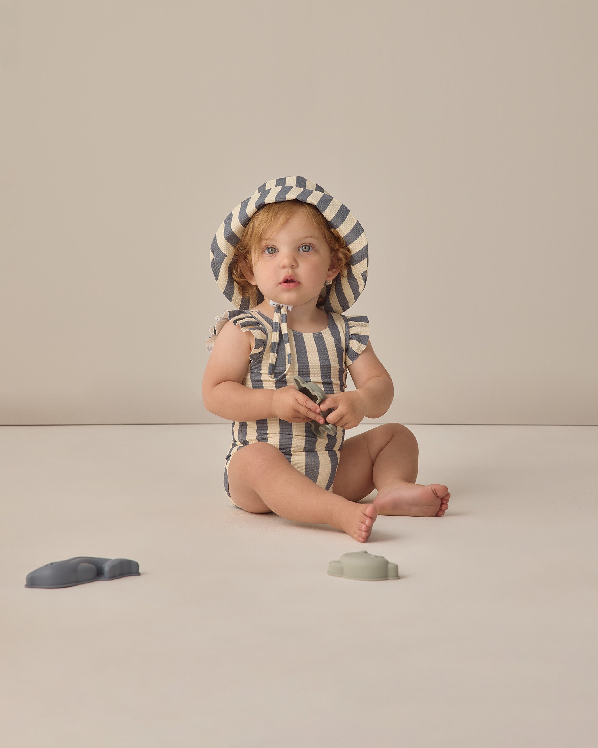 Bucket Hat Retro Stripe Ocean - Rylee + Cru | Kids Clothes | Trendy Baby Clothes | Modern Infant Outfits |