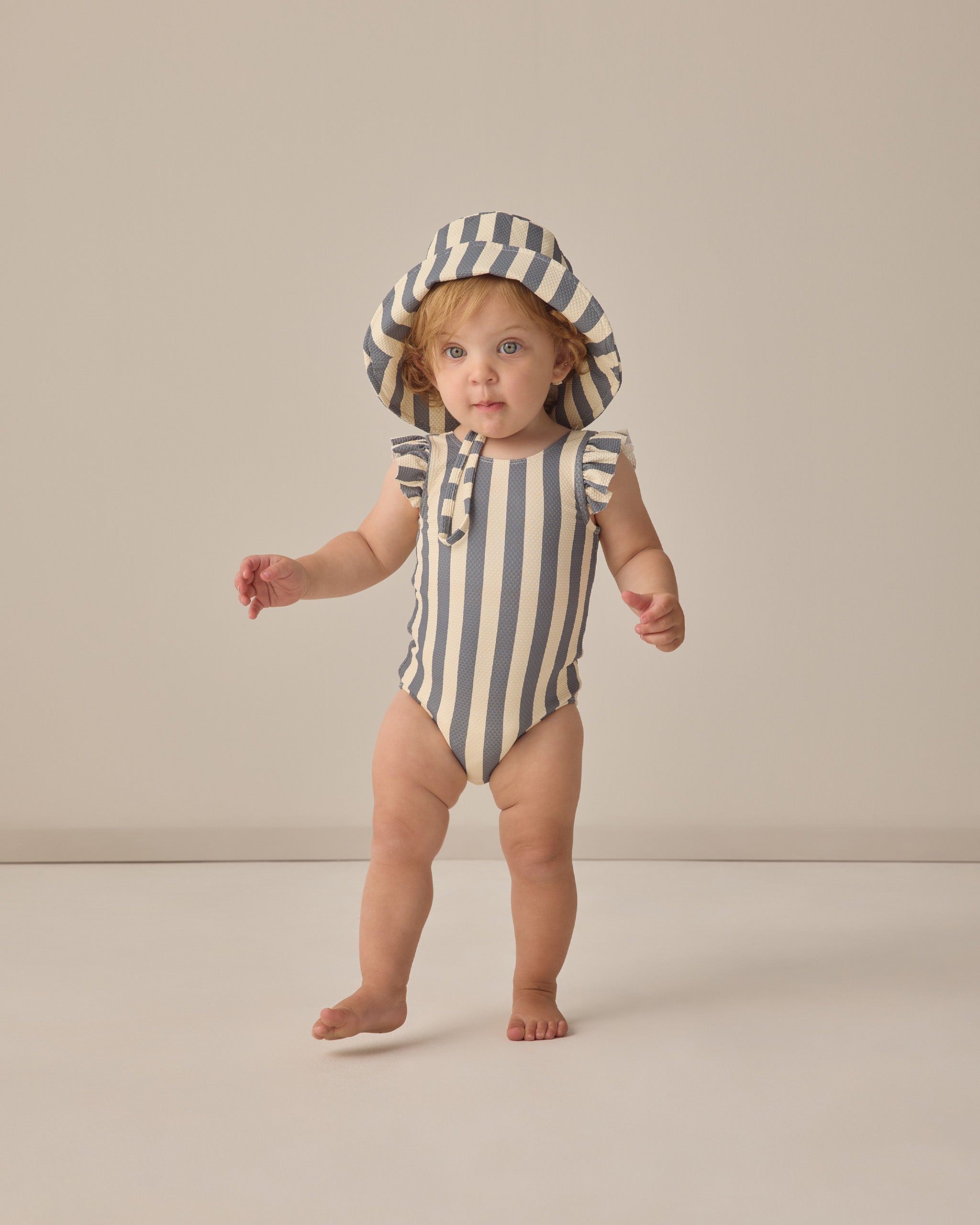 Bucket Hat Retro Stripe Ocean - Rylee + Cru | Kids Clothes | Trendy Baby Clothes | Modern Infant Outfits |