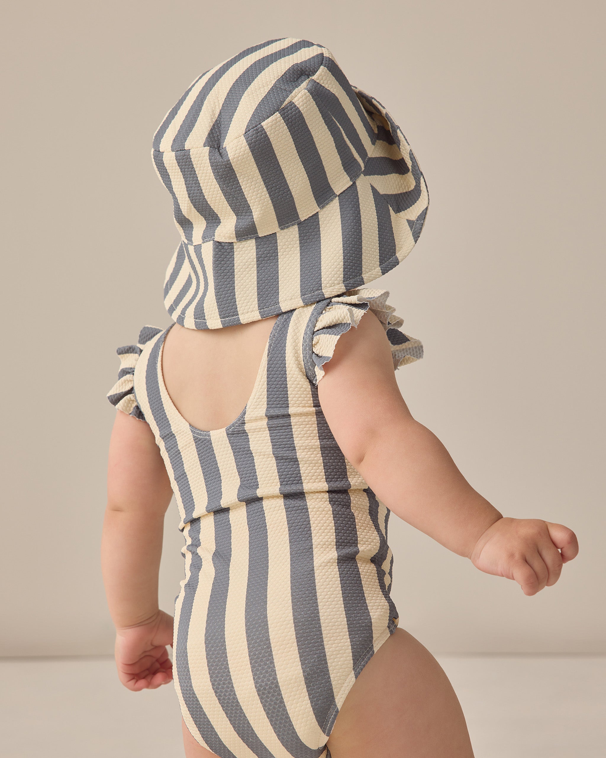 Bucket Hat Retro Stripe Ocean - Rylee + Cru | Kids Clothes | Trendy Baby Clothes | Modern Infant Outfits |