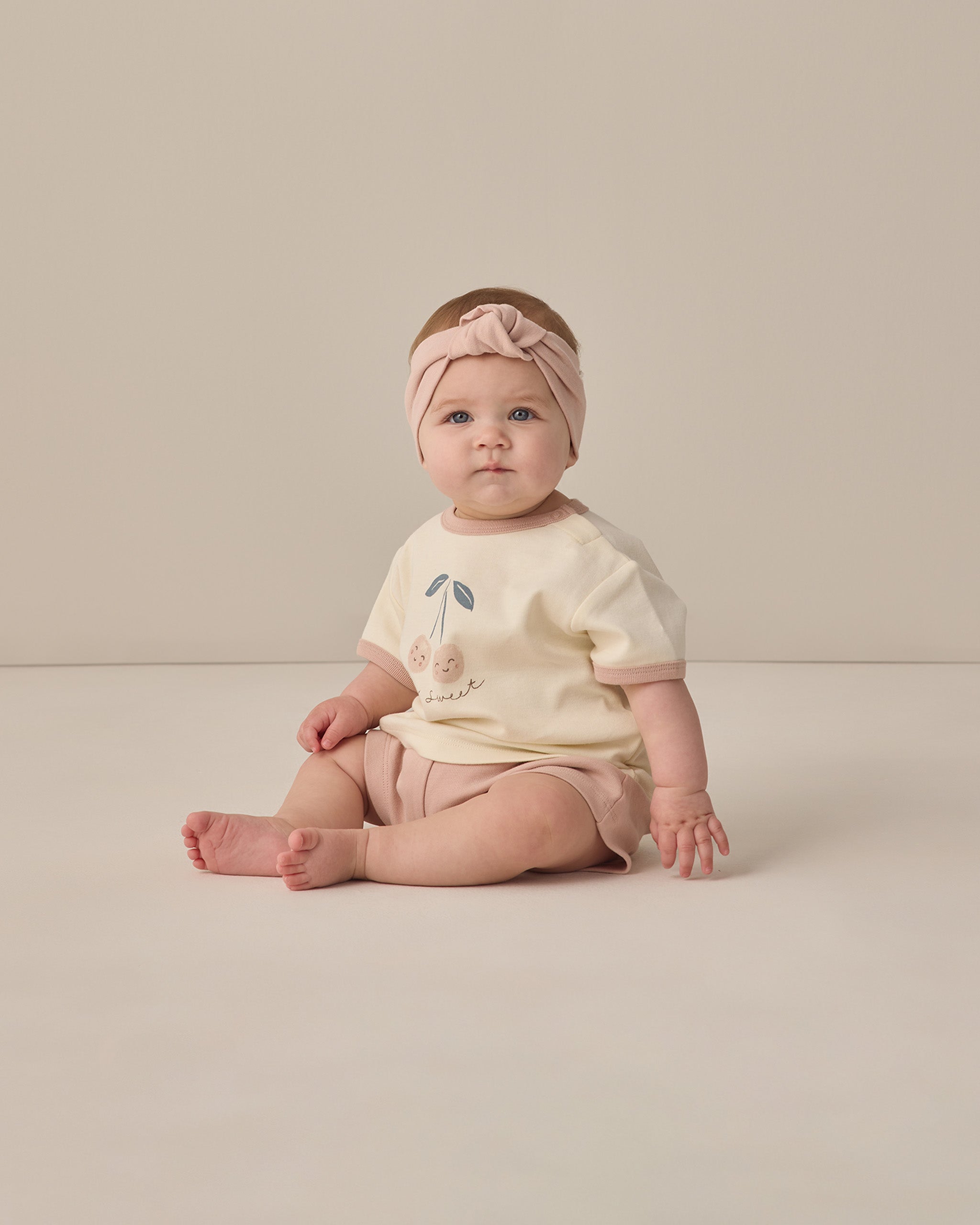 Knotted Headband Blush - Rylee + Cru | Kids Clothes | Trendy Baby Clothes | Modern Infant Outfits |