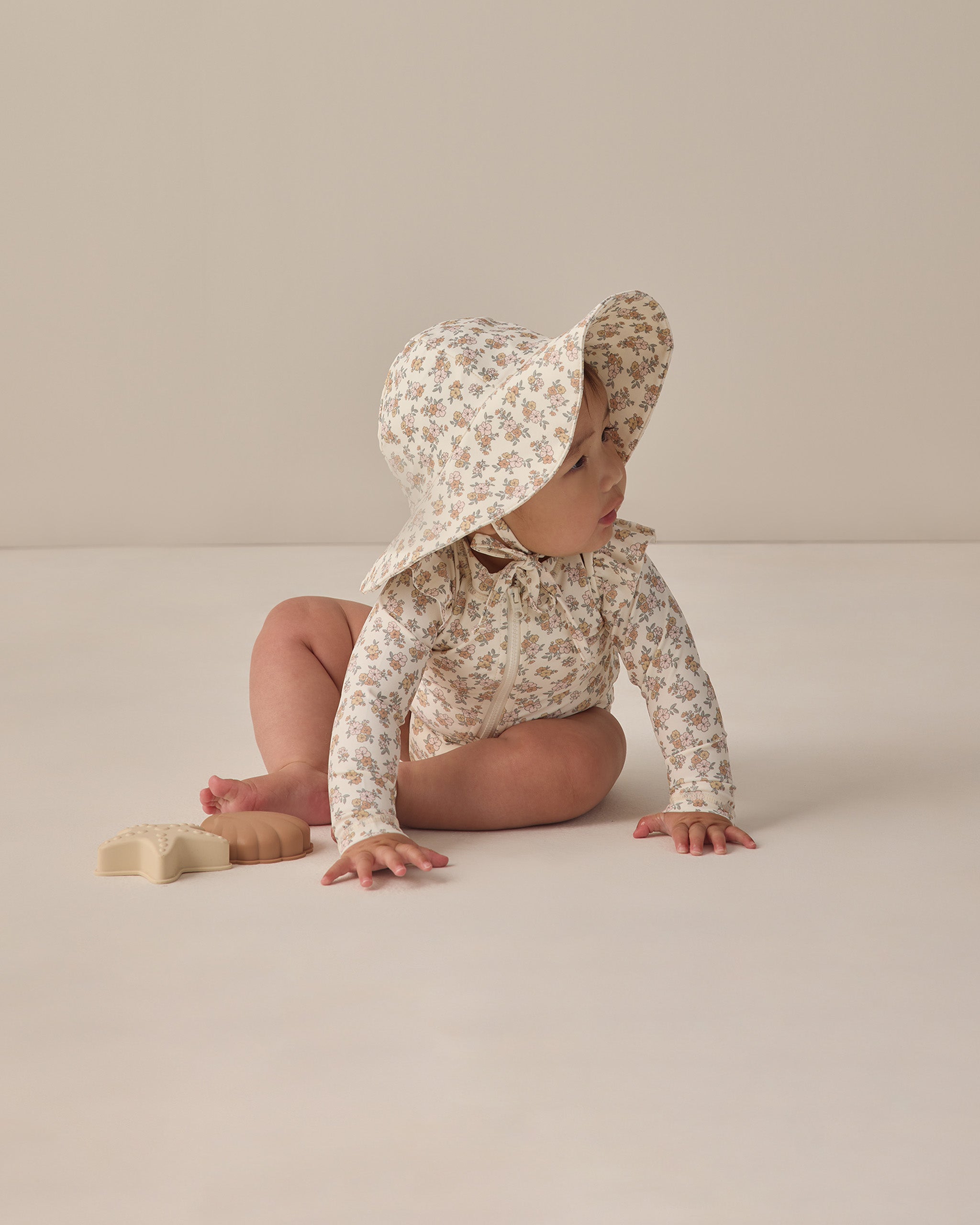 Byron Rashguard One-Piece Wildflower - Rylee + Cru | Kids Clothes | Trendy Baby Clothes | Modern Infant Outfits |