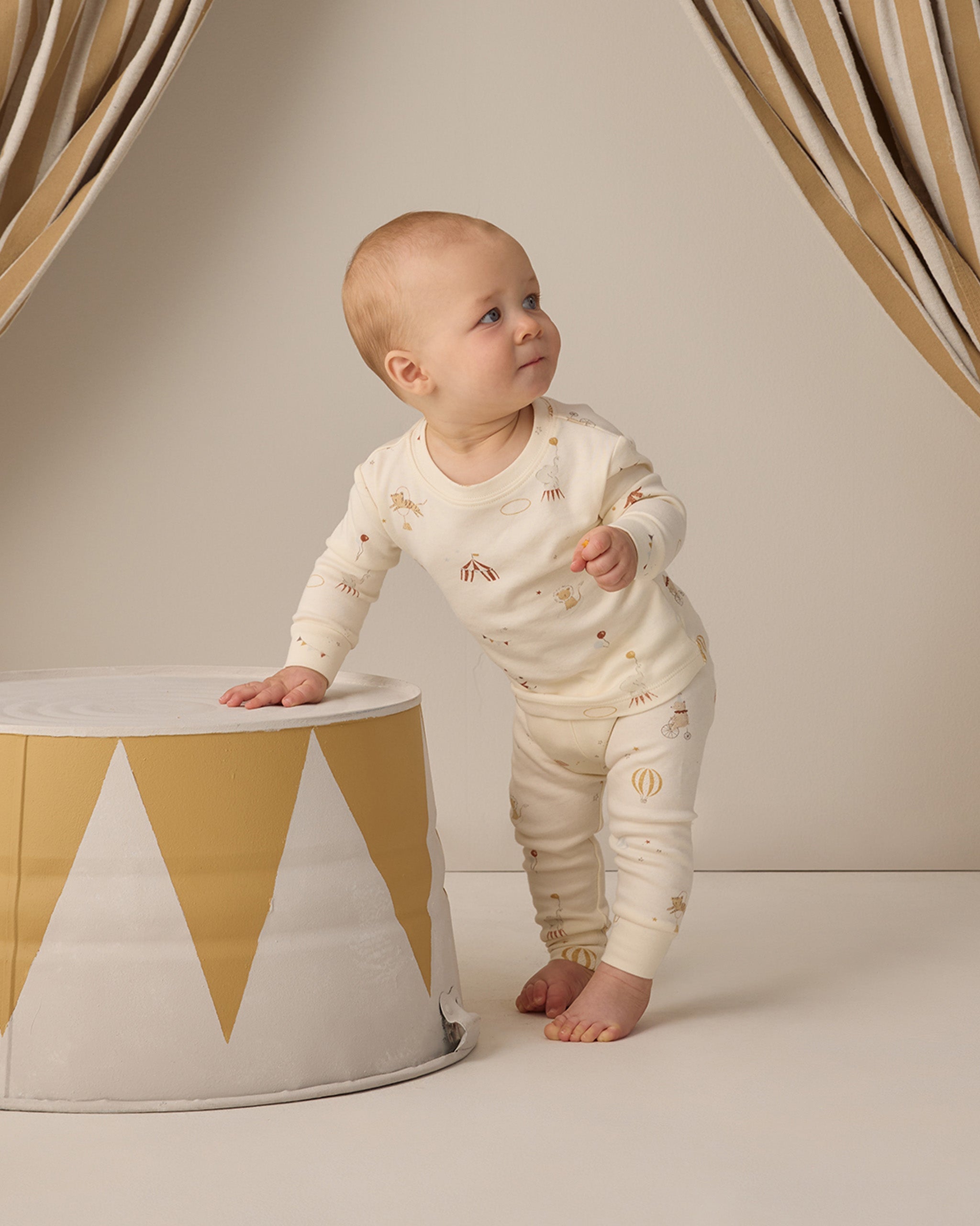 Jersey Pajama Set Carnival - Rylee + Cru | Kids Clothes | Trendy Baby Clothes | Modern Infant Outfits |