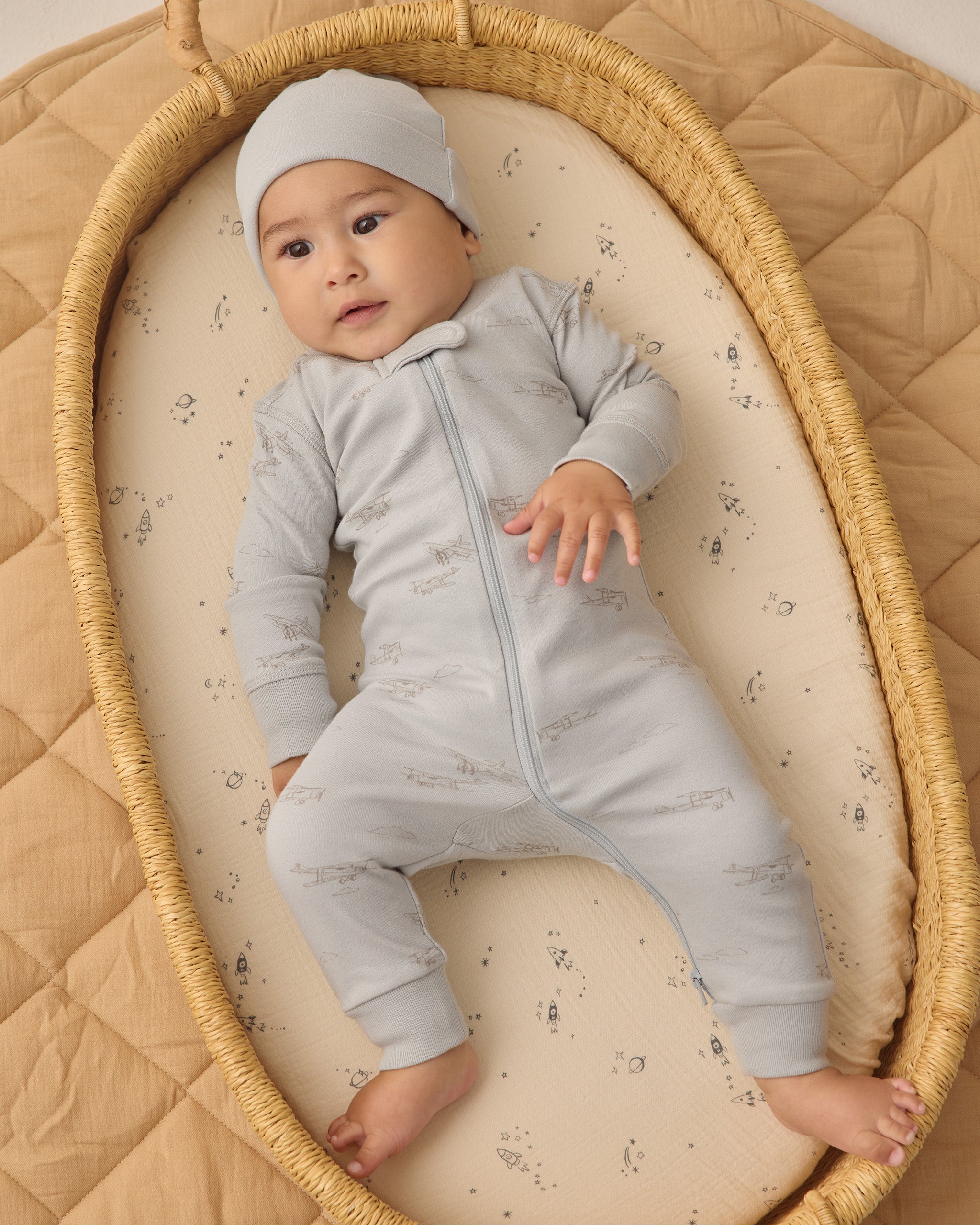 Bassinet Crib Sheet Space - Rylee + Cru | Kids Clothes | Trendy Baby Clothes | Modern Infant Outfits |
