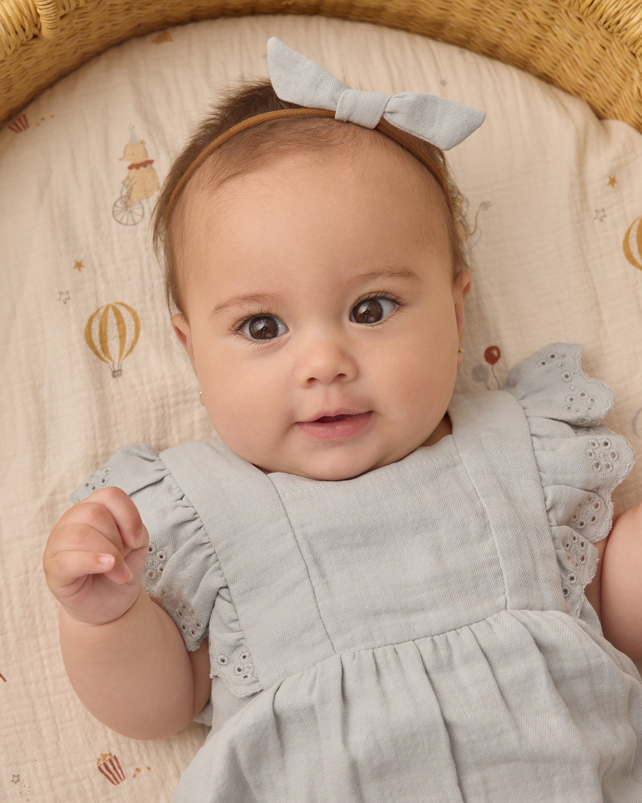 Naomi Romper Sky - Rylee + Cru | Kids Clothes | Trendy Baby Clothes | Modern Infant Outfits |