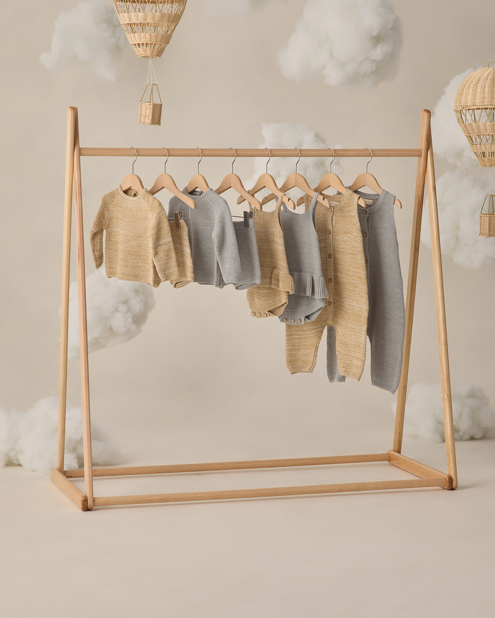 Knit Jumpsuit Heathered Honey - Rylee + Cru | Kids Clothes | Trendy Baby Clothes | Modern Infant Outfits |