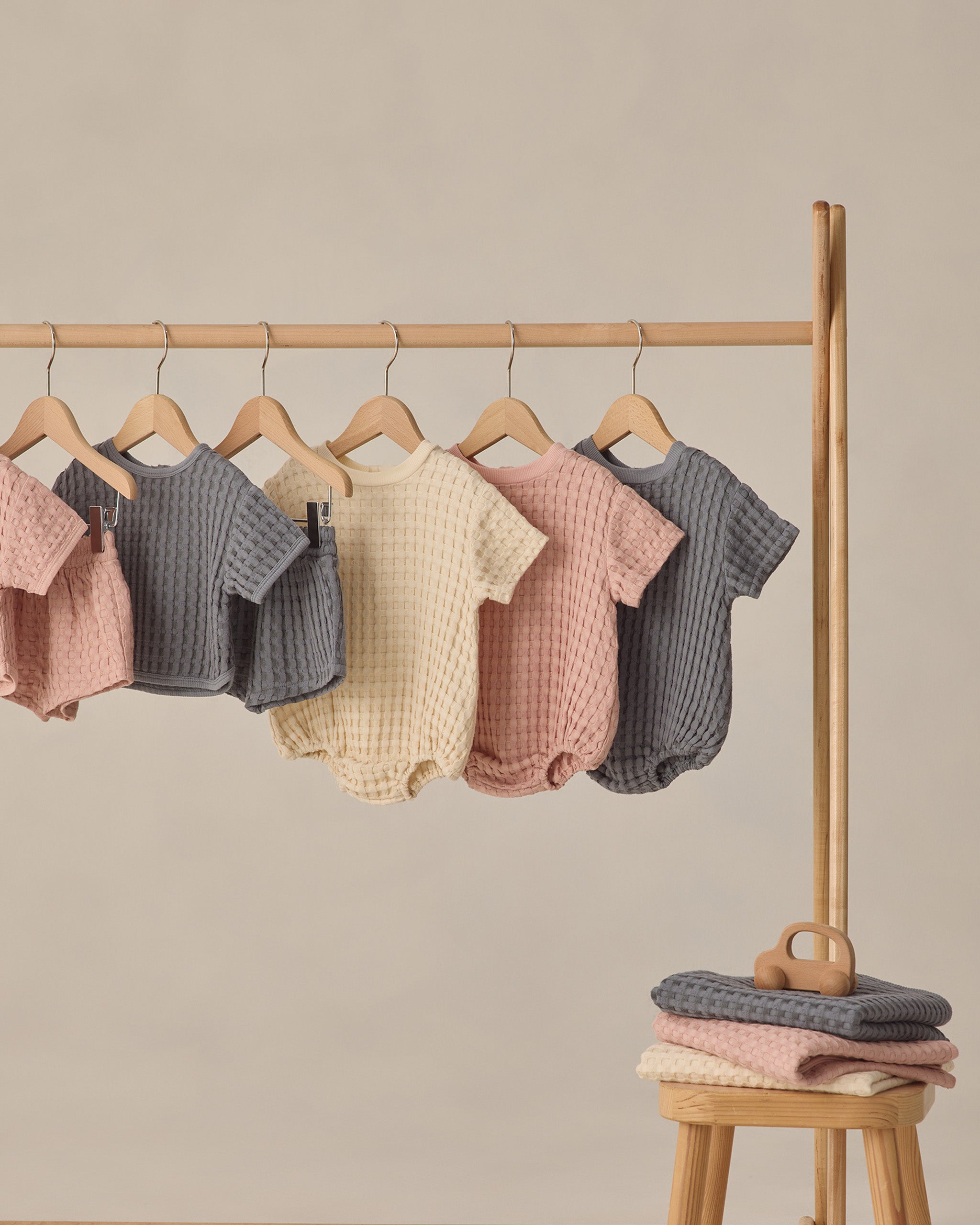 Relaxed Bubble Romper Blush - Rylee + Cru | Kids Clothes | Trendy Baby Clothes | Modern Infant Outfits |