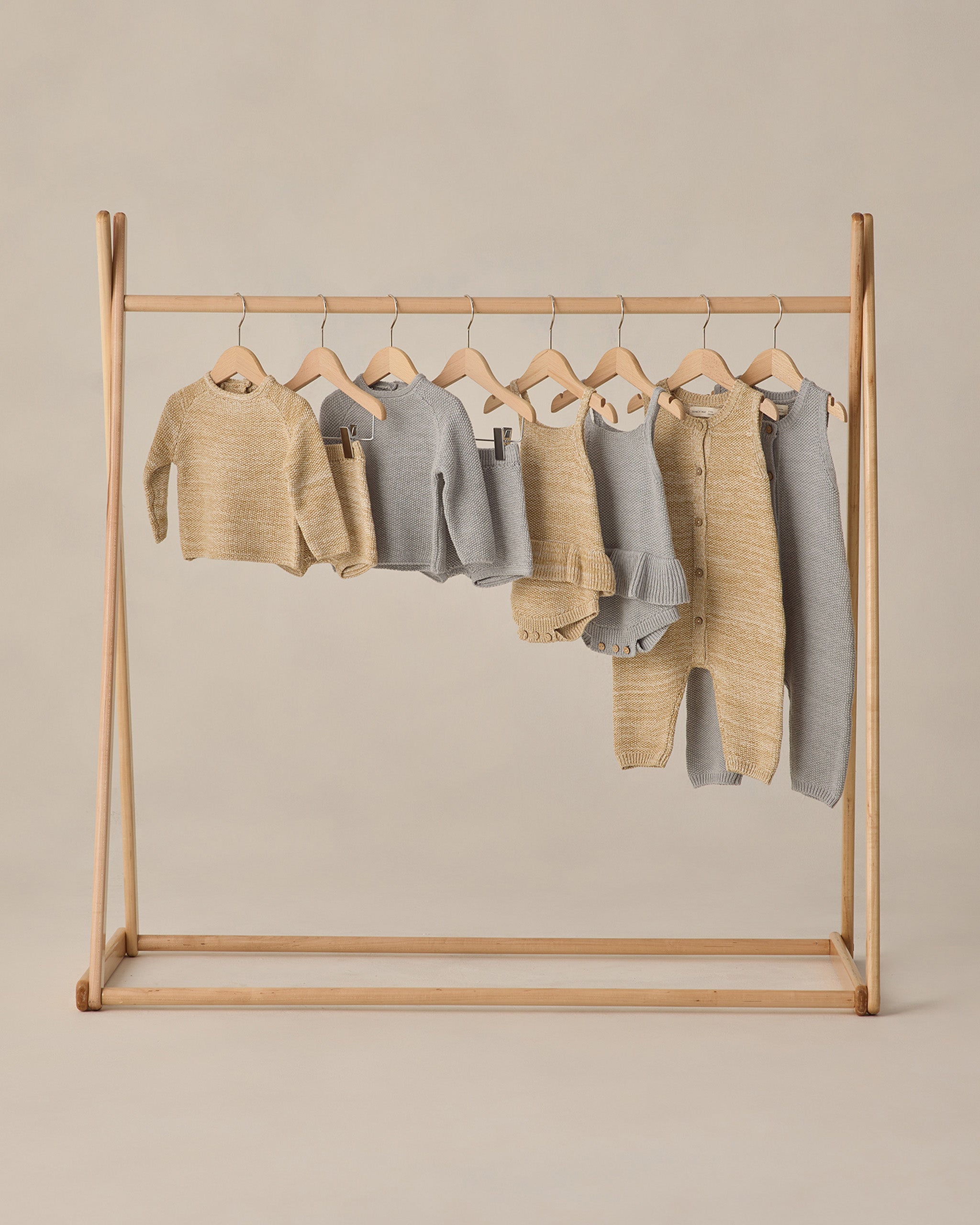 Summer Knit Set Heathered Sky - Rylee + Cru | Kids Clothes | Trendy Baby Clothes | Modern Infant Outfits |