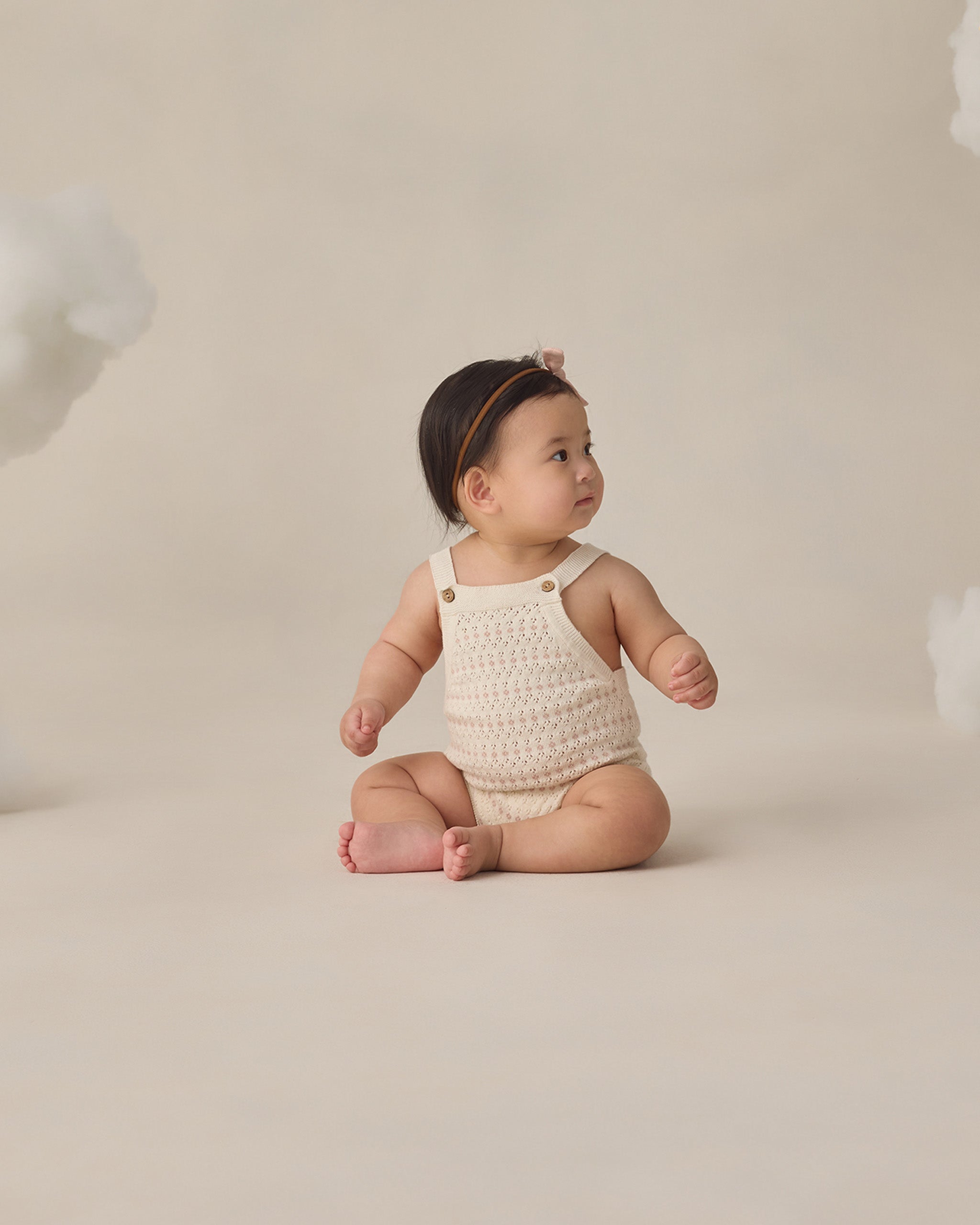 Tatum Romper Ivory - Rylee + Cru | Kids Clothes | Trendy Baby Clothes | Modern Infant Outfits |