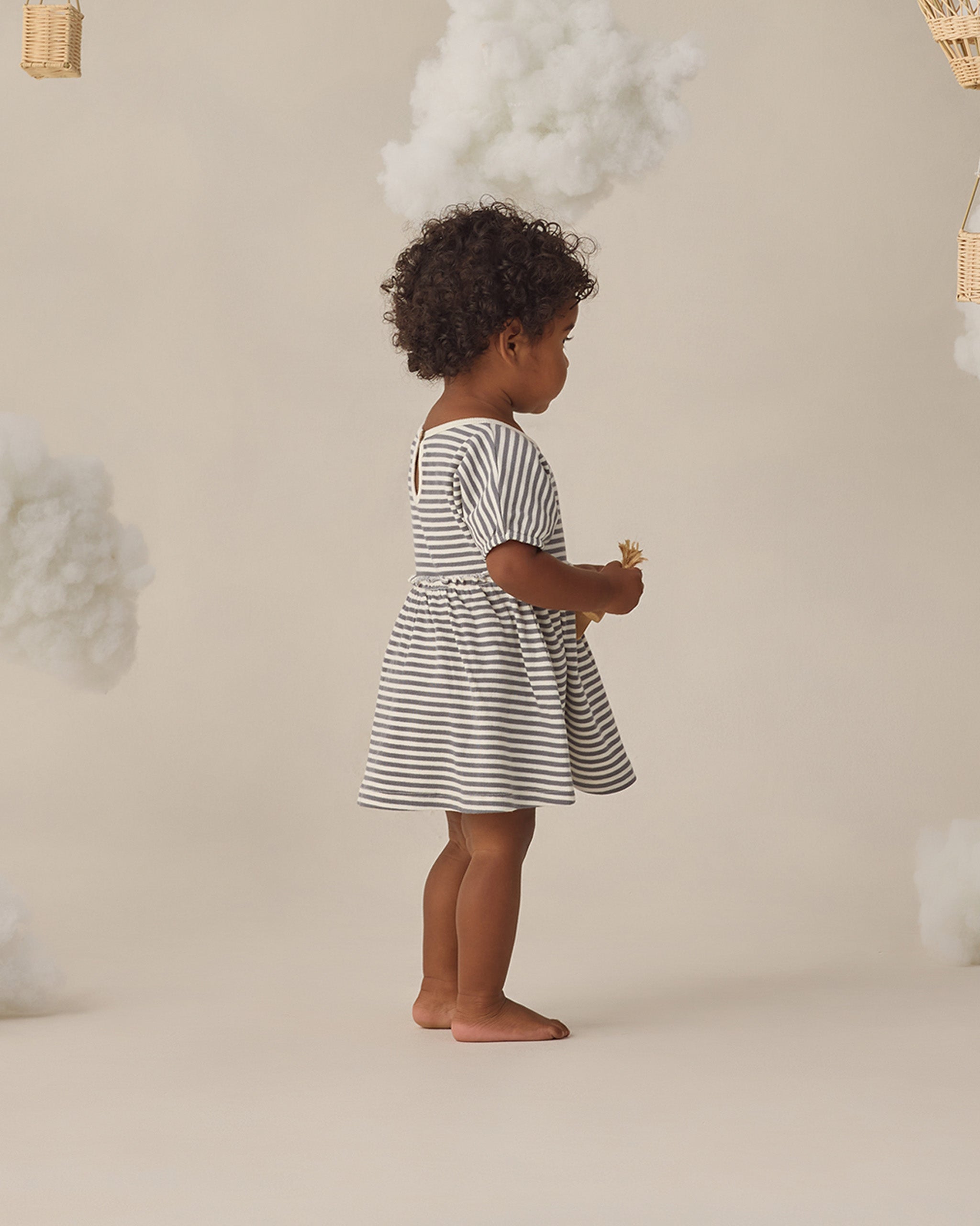 Annie Dress Ocean Stripe - Rylee + Cru | Kids Clothes | Trendy Baby Clothes | Modern Infant Outfits |