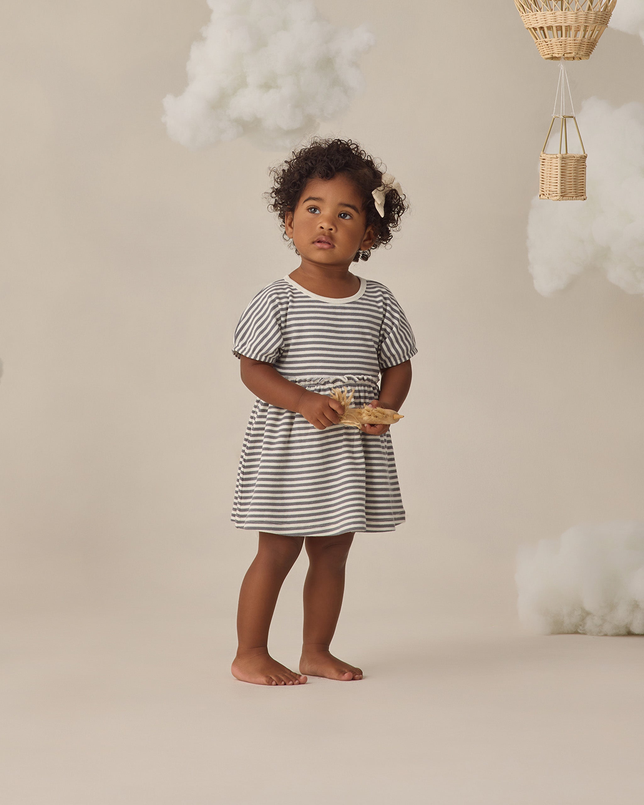 Annie Dress Ocean Stripe - Rylee + Cru | Kids Clothes | Trendy Baby Clothes | Modern Infant Outfits |