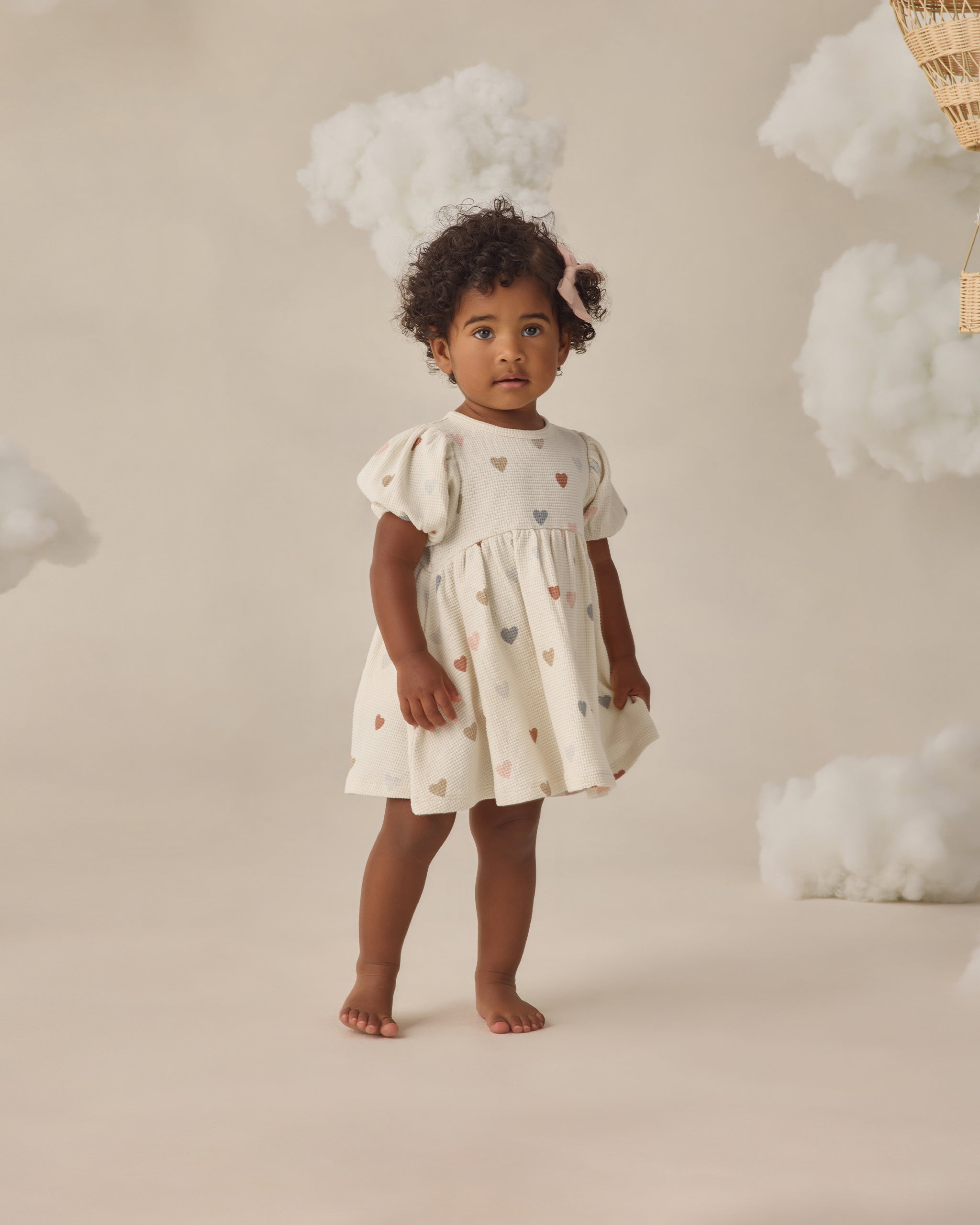 Darla Dress Confetti Hearts - Rylee + Cru | Kids Clothes | Trendy Baby Clothes | Modern Infant Outfits |